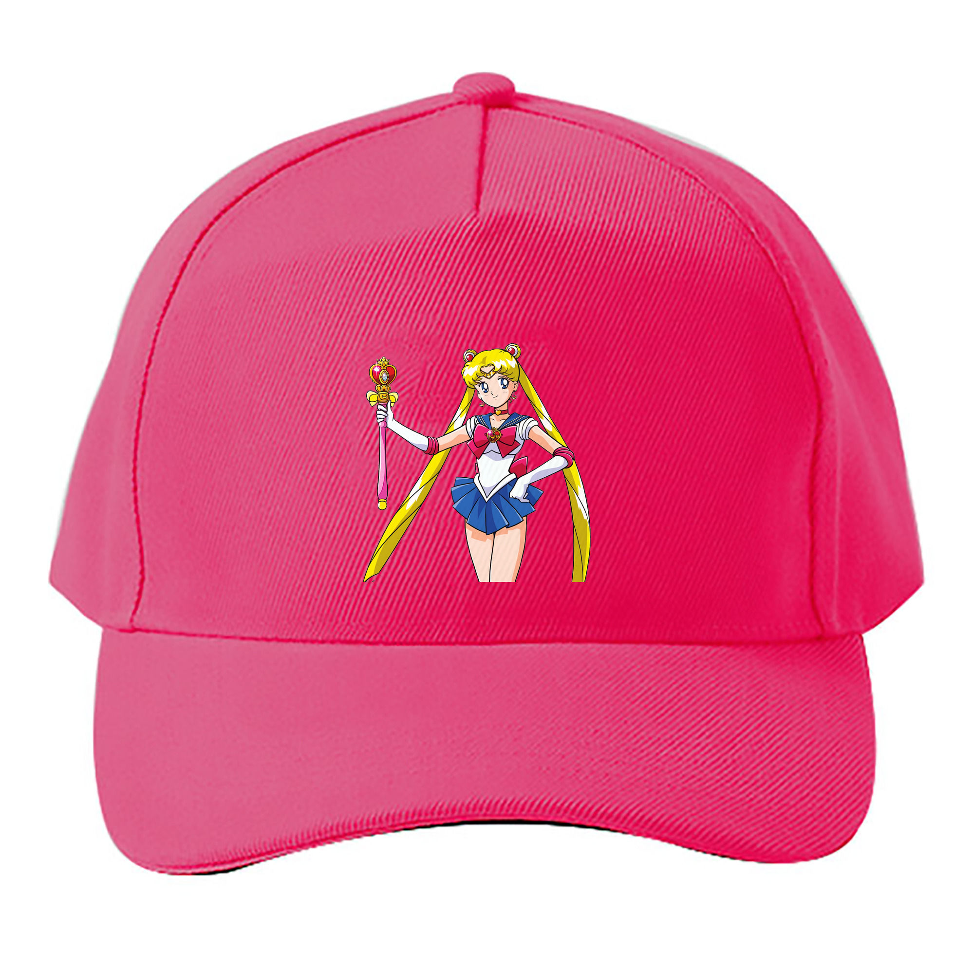 （画像用） 美少女戦士セーラームーン 月野 うさぎ つきの うさぎ Sailor Moon Tsukino Usagi ベースボールキャップ 綿100％ 男女兼用 帽子 スポーツ