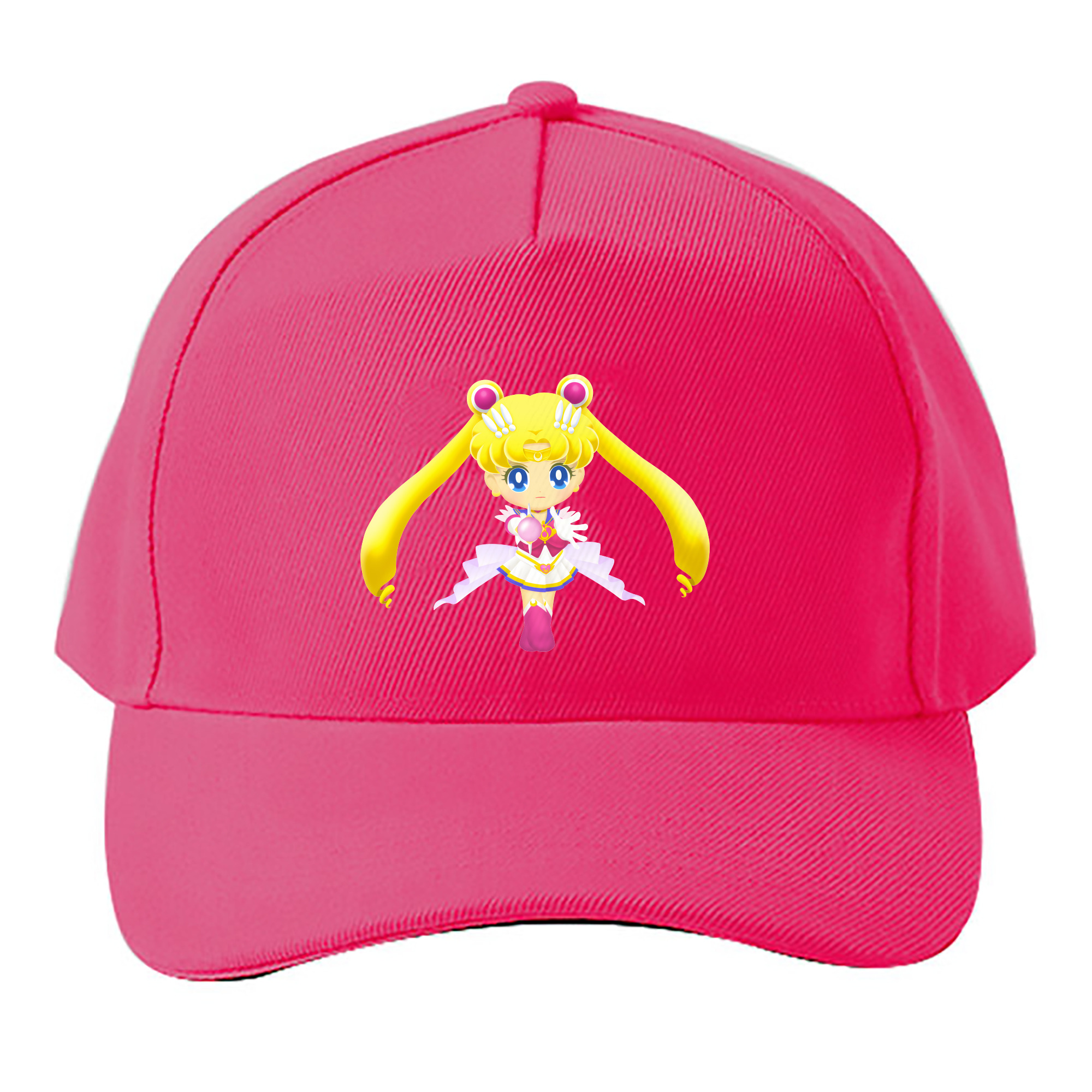（画像用） 美少女戦士セーラームーン 月野 うさぎ つきの うさぎ Sailor Moon Tsukino Usagi ベースボールキャップ 綿100％ 男女兼用 帽子 スポーツ
