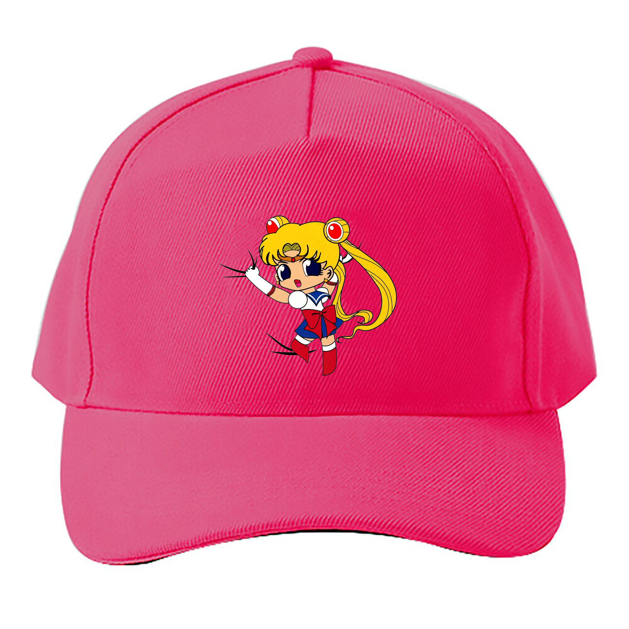 （画像用） 美少女戦士セーラームーン 月野 うさぎ つきの うさぎ Sailor Moon Tsukino Usagi ベースボールキャップ 綿100％ 男女兼用 帽子 スポーツ
