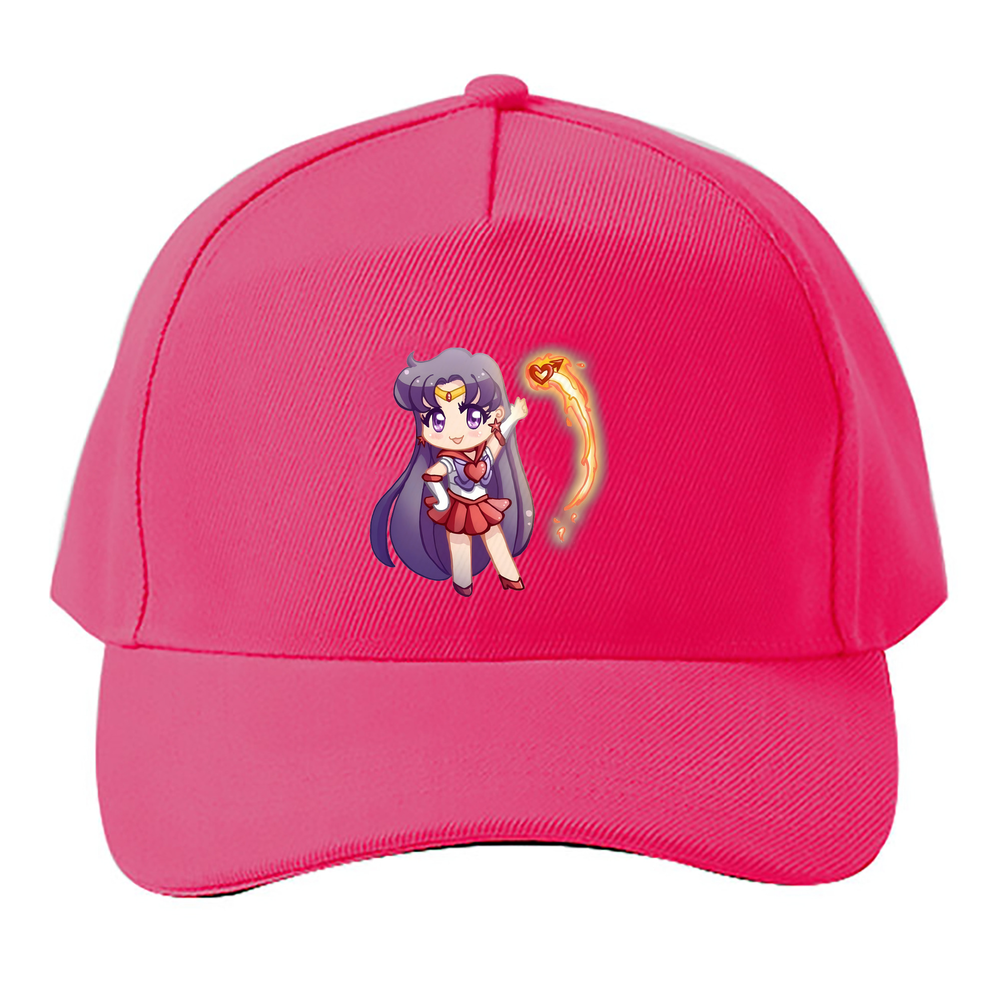 （画像用） 美少女戦士セーラームーン 火野レイ ひの レイ Sailor Moon Hino Rei （セーラーマーズ,Sailor Mars） ベースボールキャップ 綿100％ 男女兼用 帽子 スポーツ