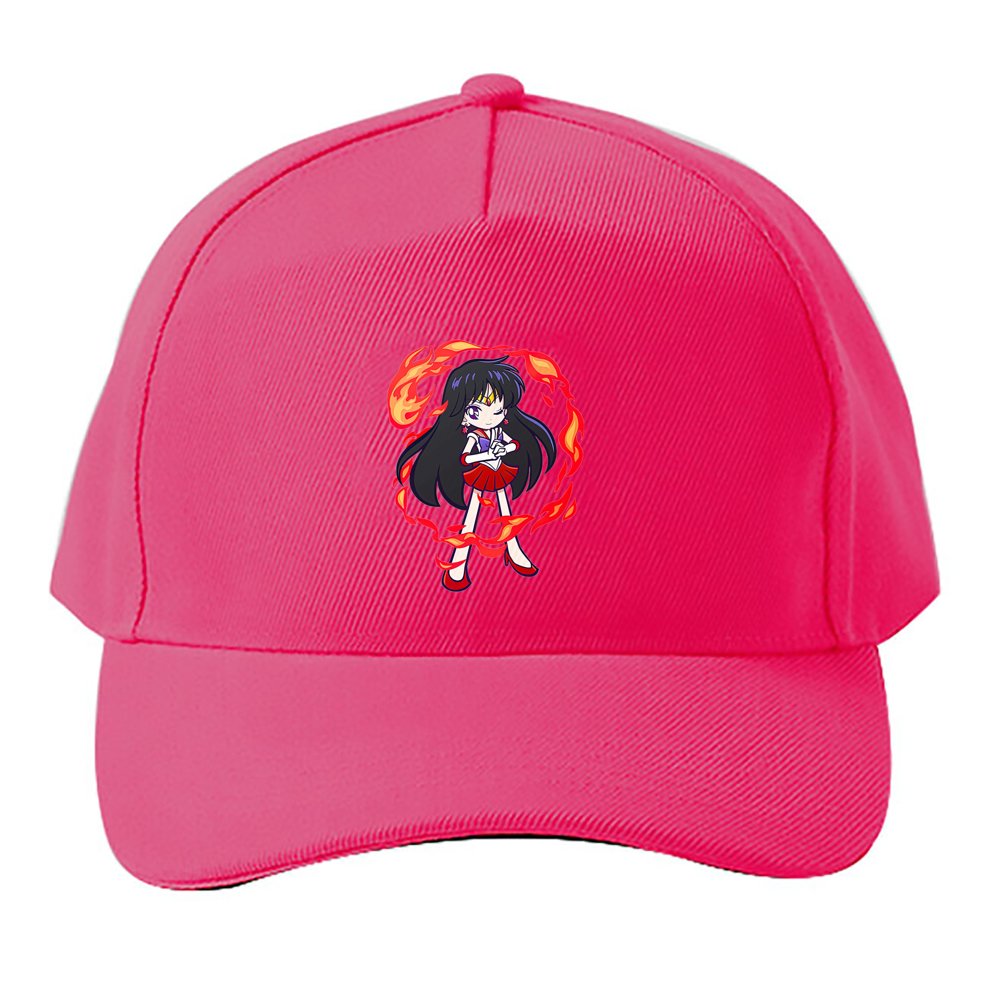 （画像用） 美少女戦士セーラームーン 火野レイ ひの レイ Sailor Moon Hino Rei （セーラーマーズ,Sailor Mars） ベースボールキャップ 綿100％ 男女兼用 帽子 スポーツ