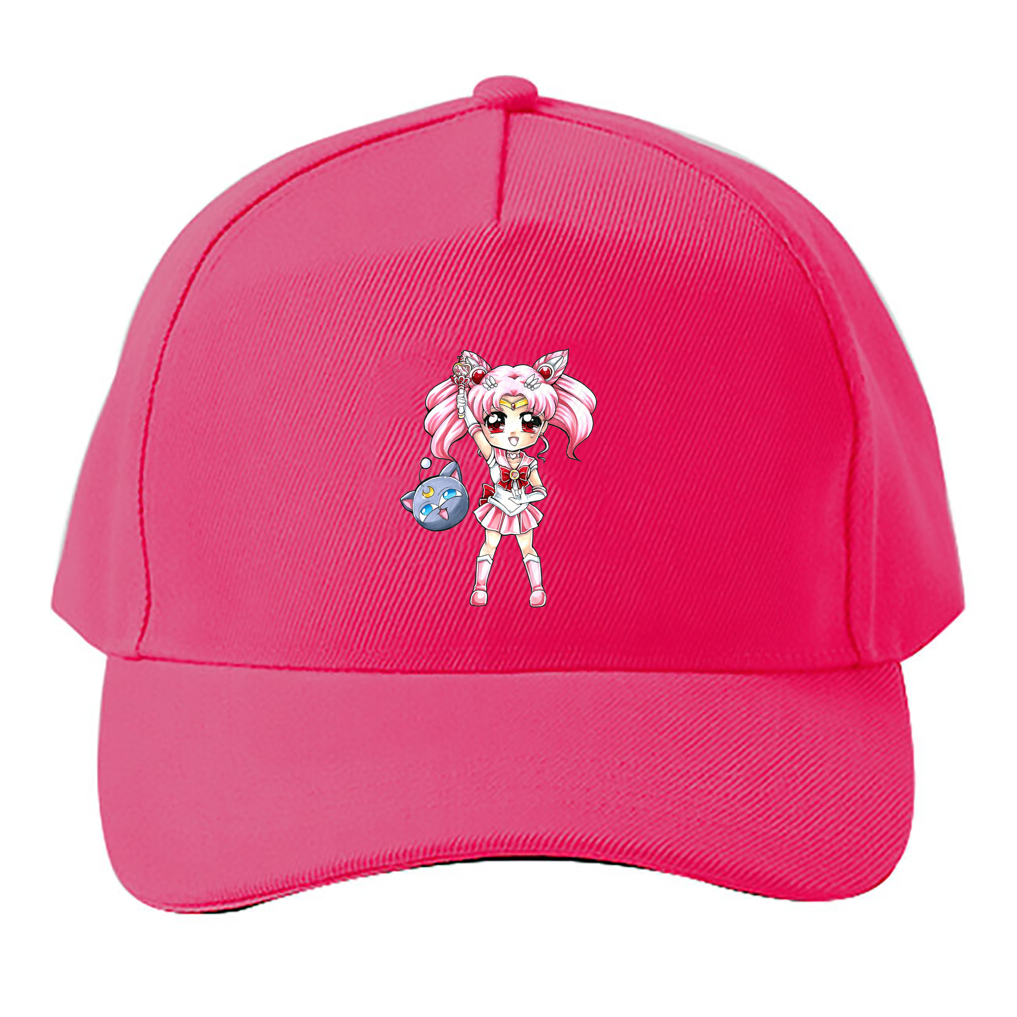 （画像用） 美少女戦士セーラームーン ちびうさ Sailor Moon Chibiusa Tsukino Usagi Small Lady Serenity ベースボールキャップ 綿100％ 男女兼用 帽子 スポーツ