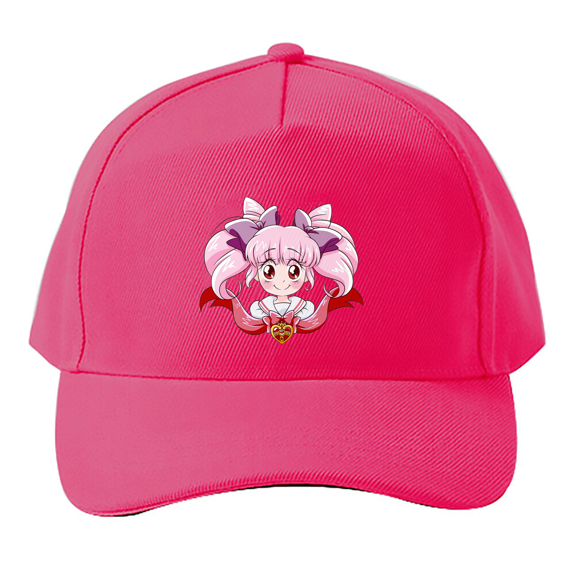 （画像用） 美少女戦士セーラームーン ちびうさ Sailor Moon Chibiusa Tsukino Usagi Small Lady Serenity ベースボールキャップ 綿100％ 男女兼用 帽子 スポーツ