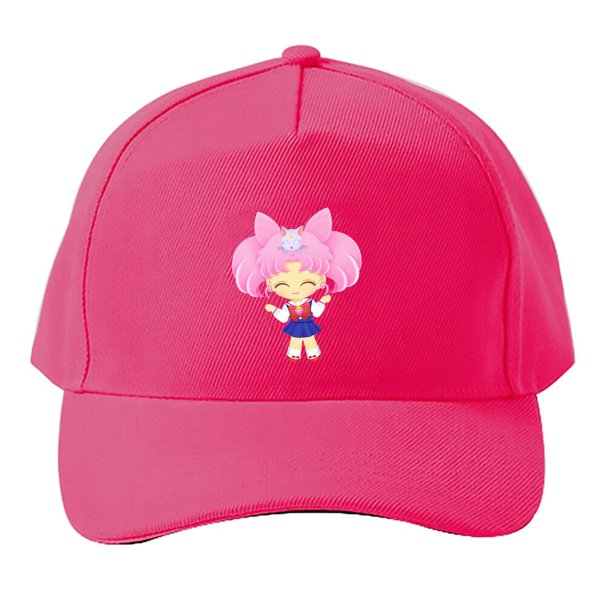 （画像用） 美少女戦士セーラームーン ちびうさ Sailor Moon Chibiusa Tsukino Usagi Small Lady Serenity ベースボールキャップ 綿100％ 男女兼用 帽子 スポーツ