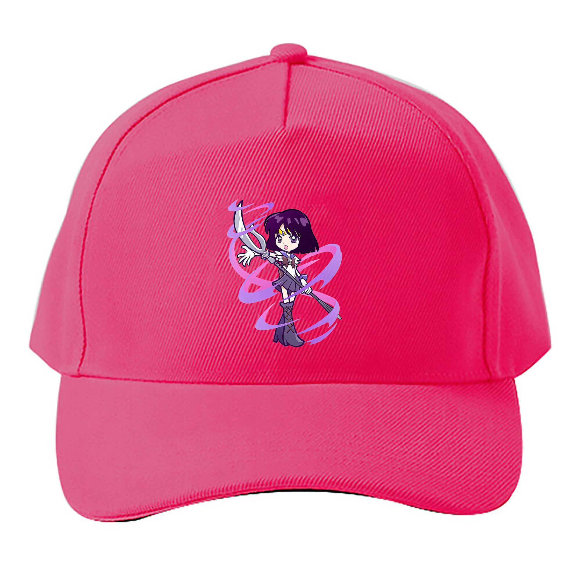 （画像用） 美少女戦士セーラームーン 土萠ほたる Sailor Moon Tomoe Hotaru （セーラーサターン；Sailor Saturn） ベースボールキャップ 綿100％ 男女兼用 帽子 スポーツ