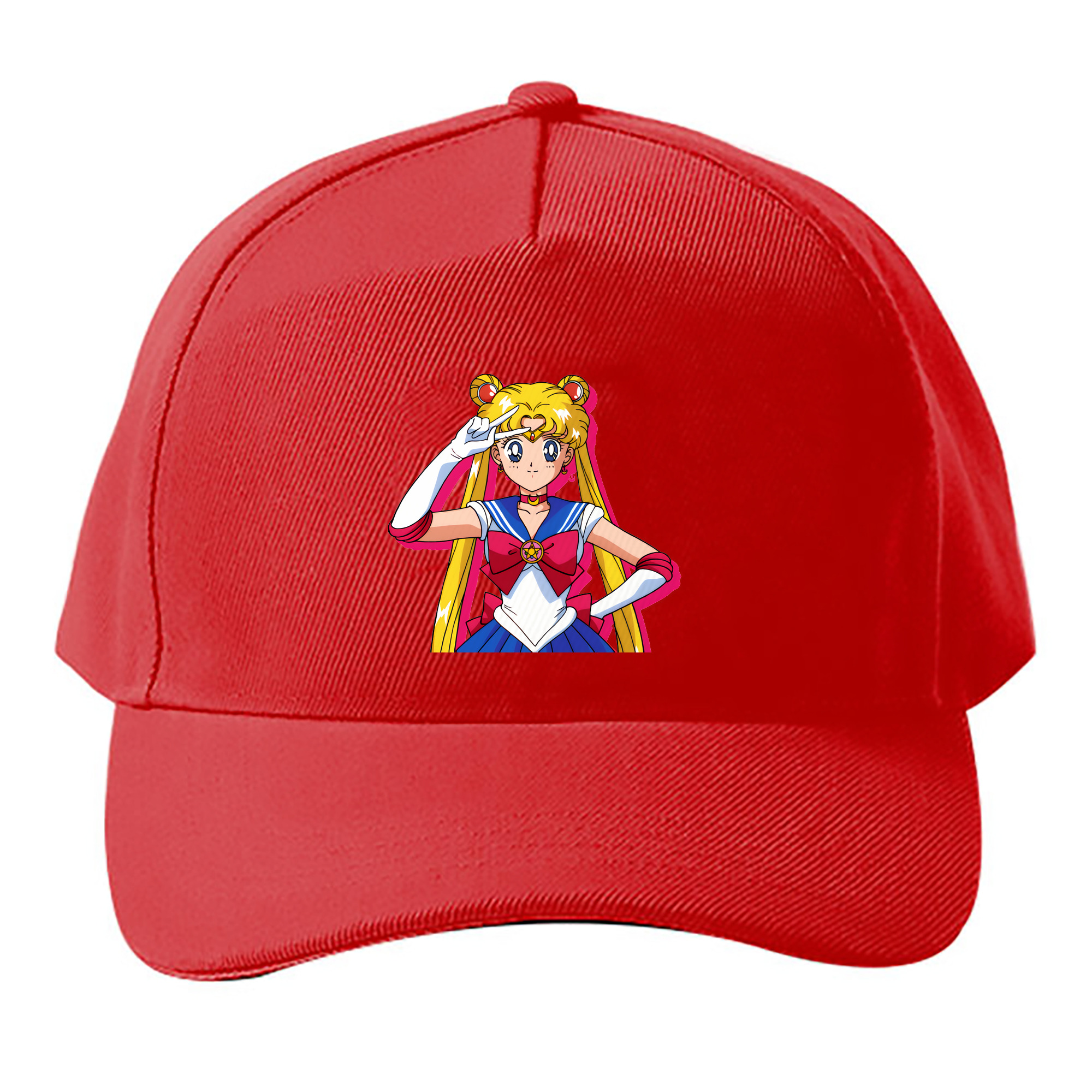 （画像用） 美少女戦士セーラームーン 月野 うさぎ つきの うさぎ Sailor Moon Tsukino Usagi ベースボールキャップ 綿100％ 男女兼用 帽子 スポーツ