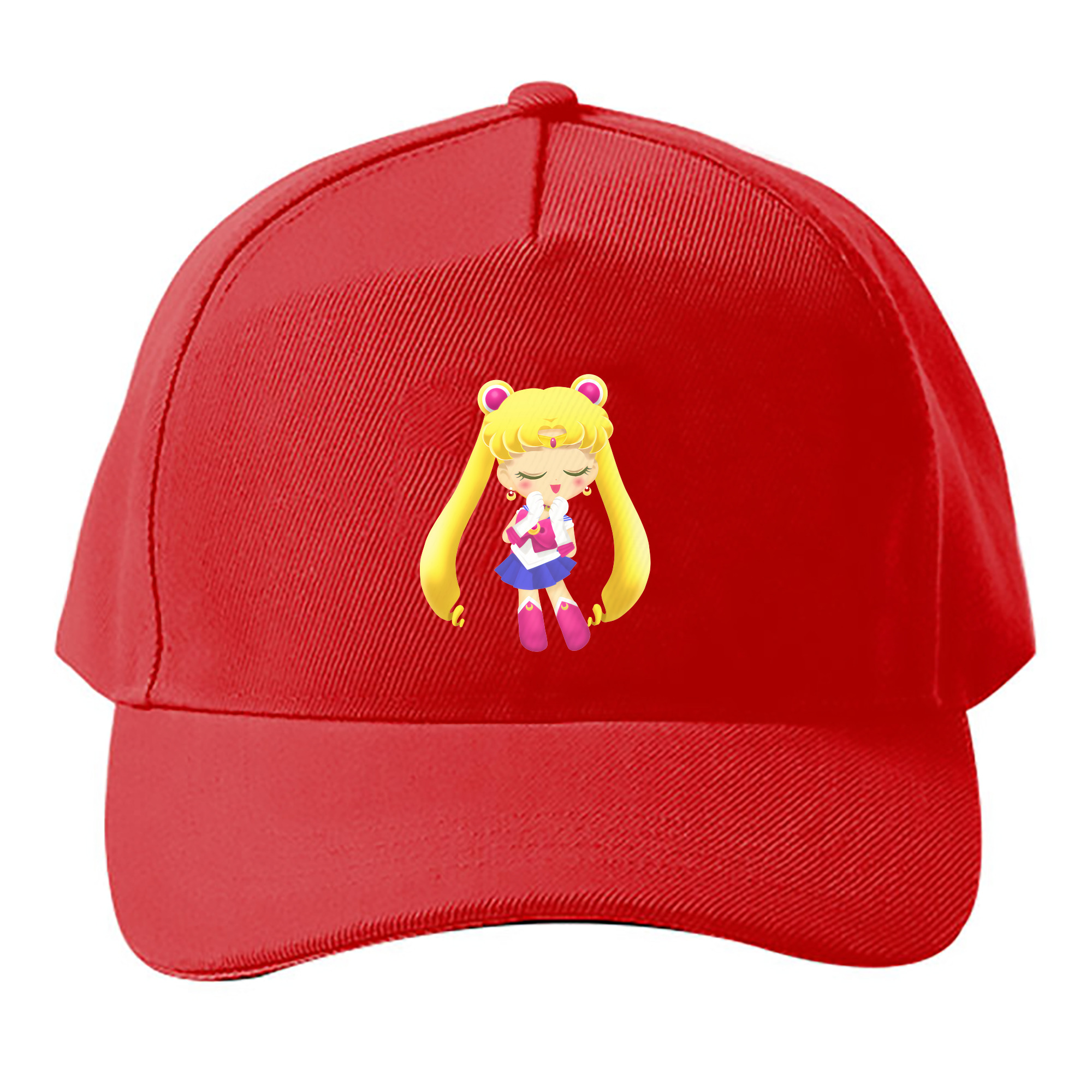 （画像用） 美少女戦士セーラームーン 月野 うさぎ つきの うさぎ Sailor Moon Tsukino Usagi ベースボールキャップ 綿100％ 男女兼用 帽子 スポーツ