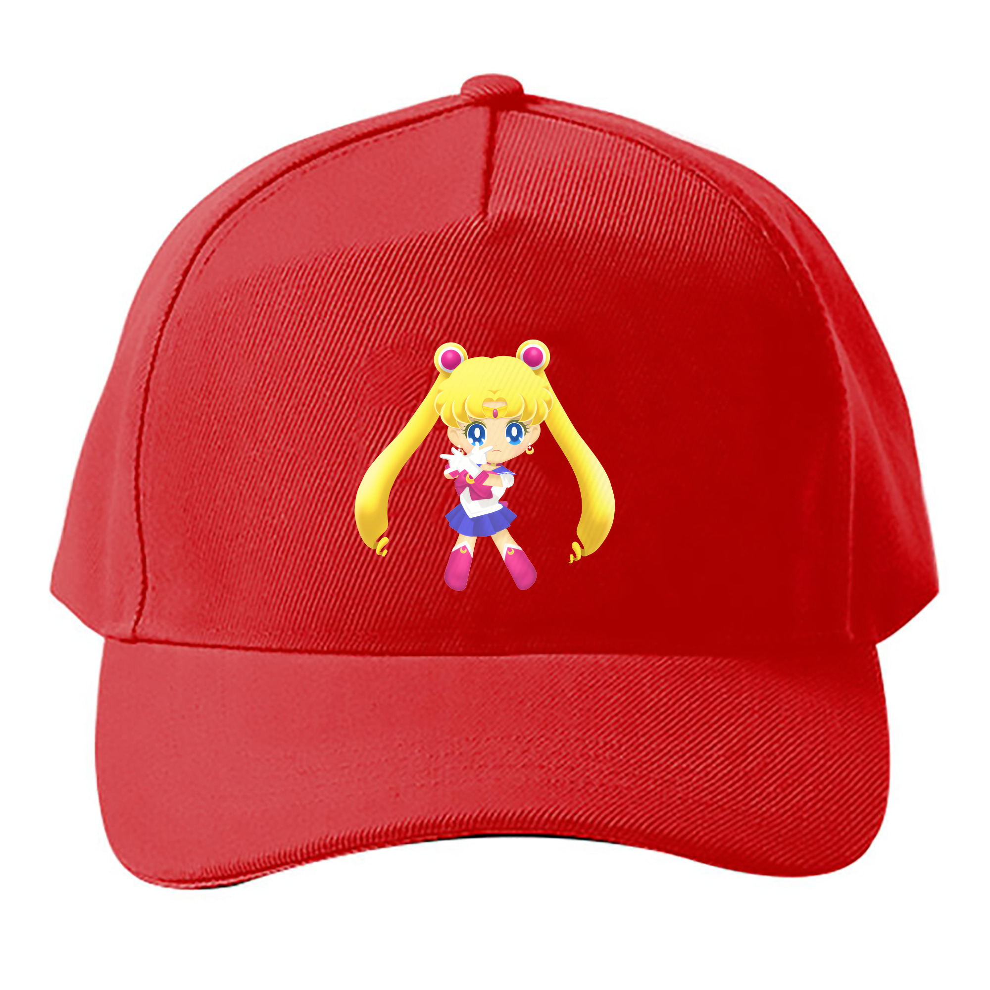 （画像用） 美少女戦士セーラームーン 月野 うさぎ つきの うさぎ Sailor Moon Tsukino Usagi ベースボールキャップ 綿100％ 男女兼用 帽子 スポーツ