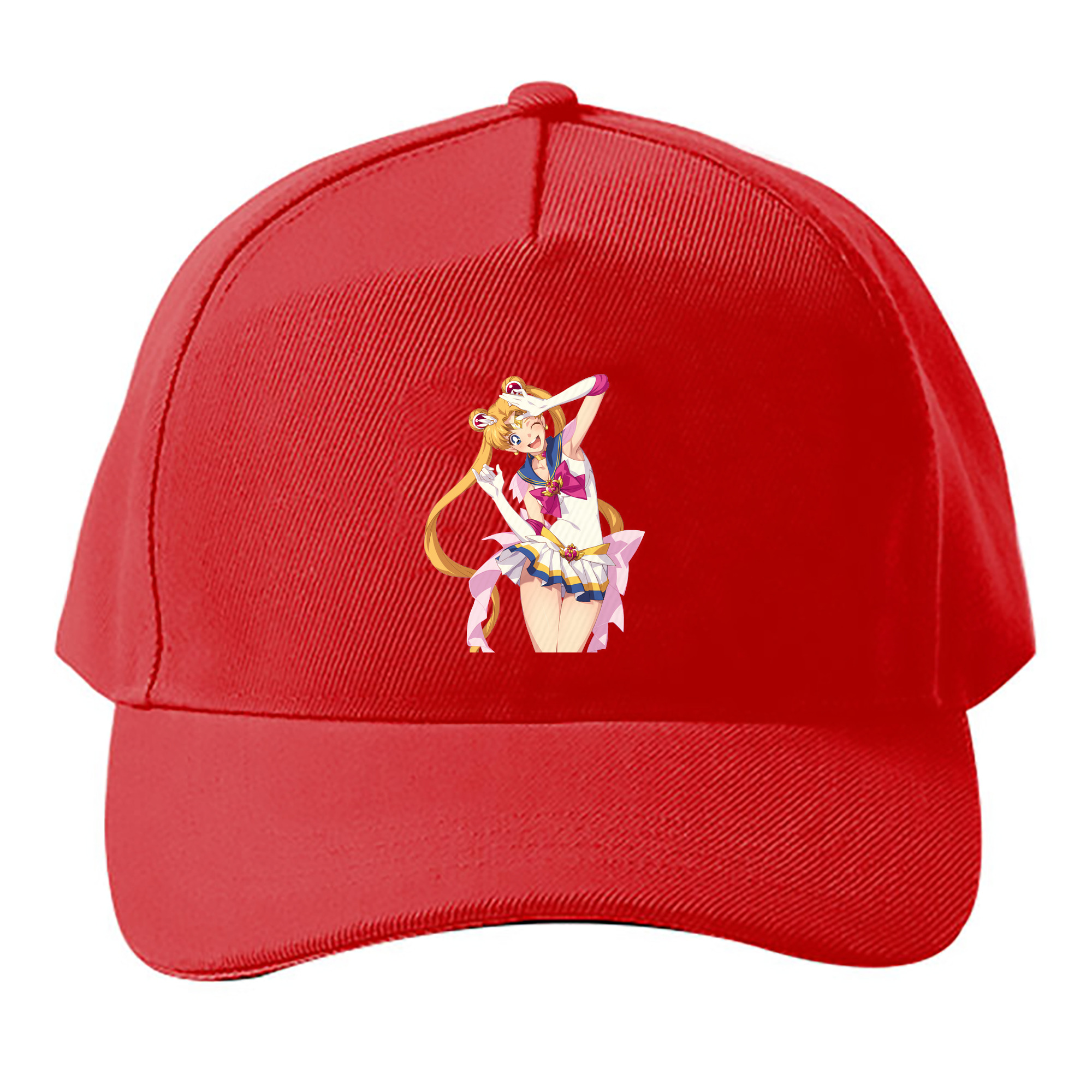 （画像用） 美少女戦士セーラームーン 月野 うさぎ つきの うさぎ Sailor Moon Tsukino Usagi ベースボールキャップ 綿100％ 男女兼用 帽子 スポーツ