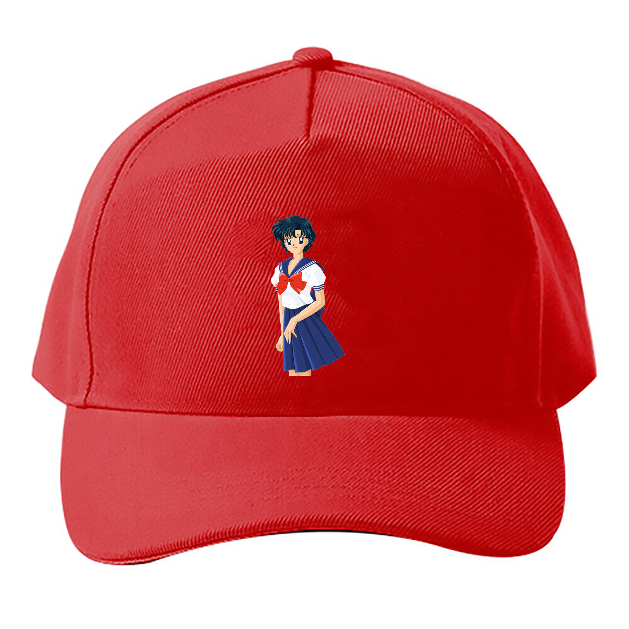 （画像用） 美少女戦士セーラームーン 水野 亜美 みずの あみ Sailor Moon Mizuno Ami ベースボールキャップ 綿100％ 男女兼用 帽子 スポーツ