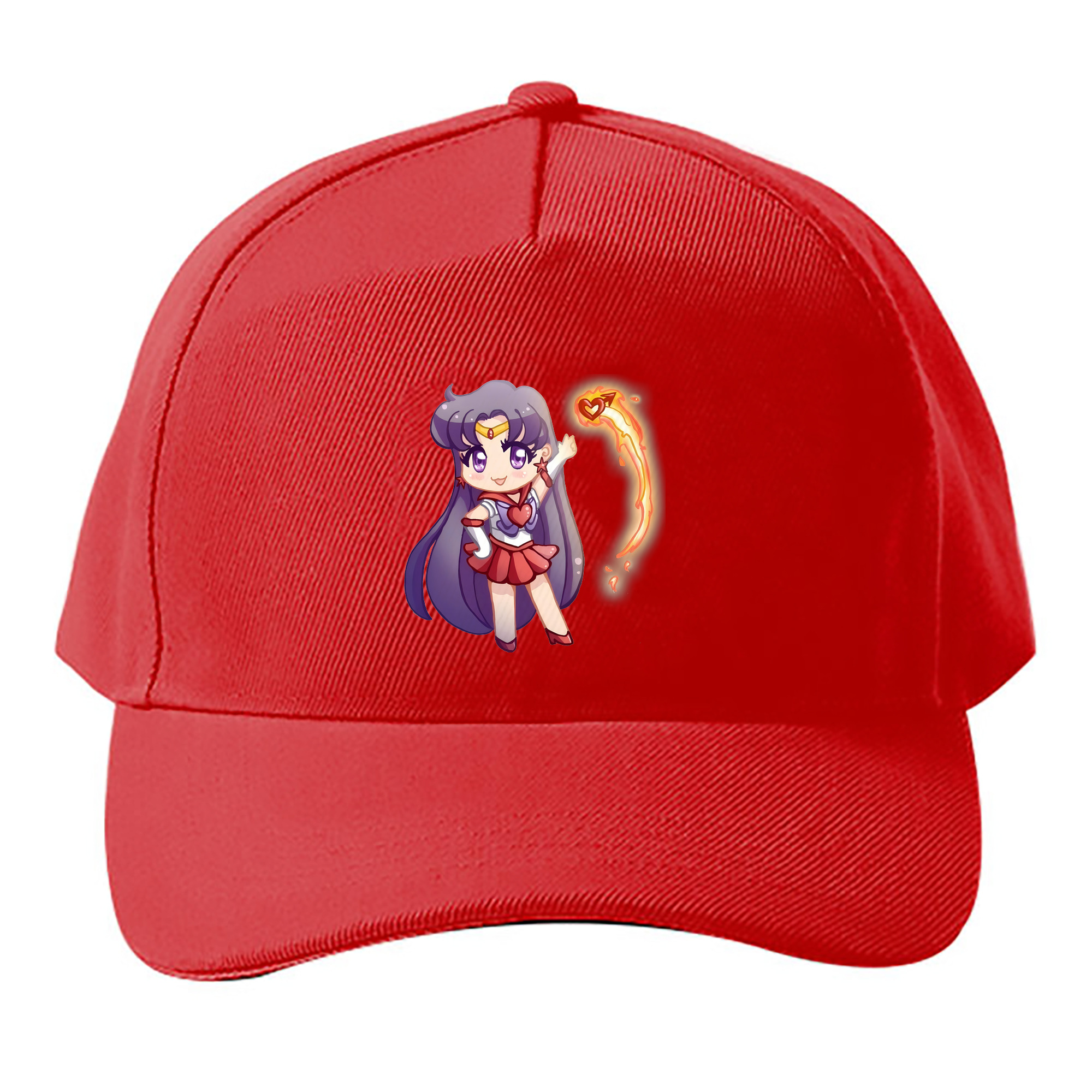 （画像用） 美少女戦士セーラームーン 火野レイ ひの レイ Sailor Moon Hino Rei （セーラーマーズ,Sailor Mars） ベースボールキャップ 綿100％ 男女兼用 帽子 スポーツ