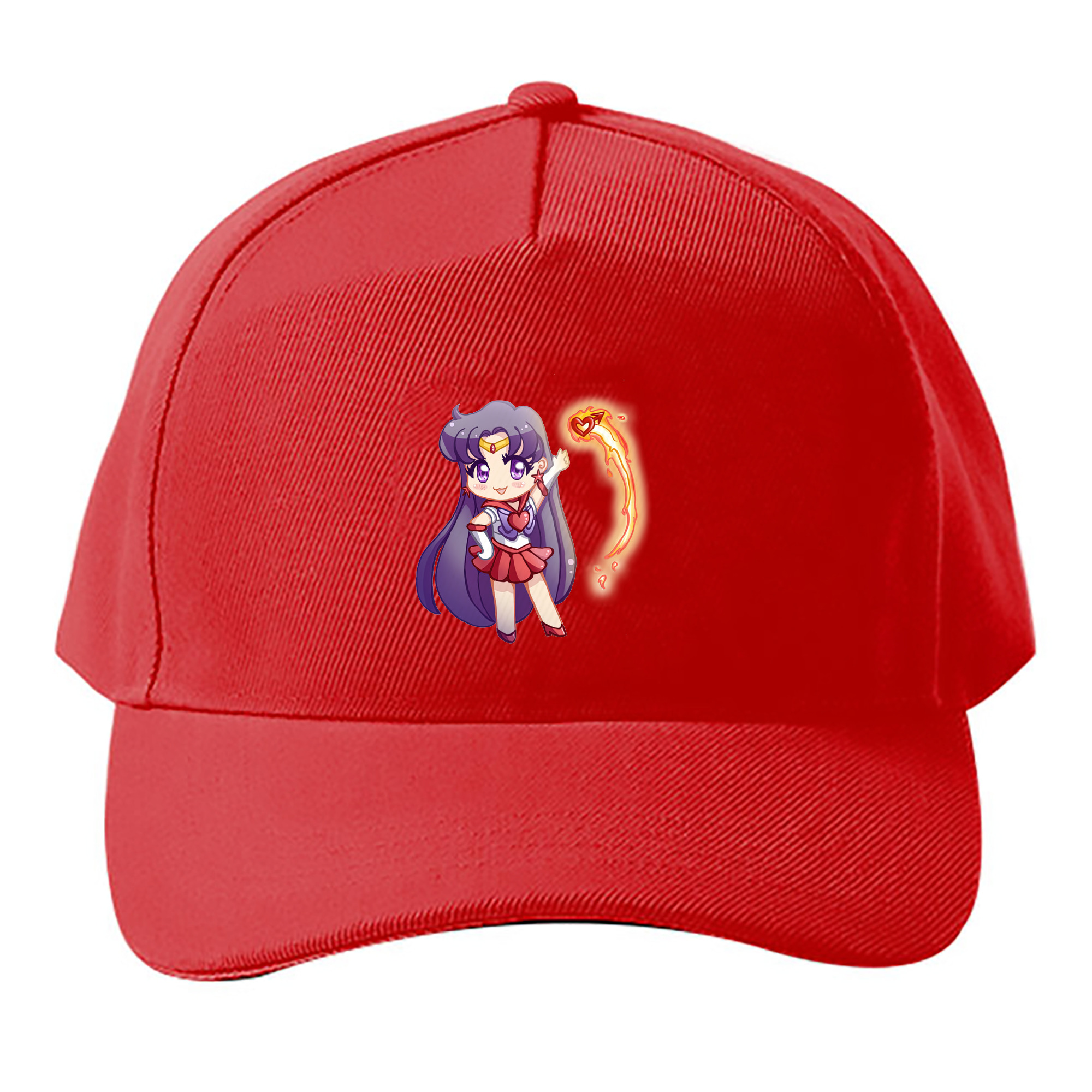 （画像用） 美少女戦士セーラームーン 火野レイ ひの レイ Sailor Moon Hino Rei （セーラーマーズ,Sailor Mars） ベースボールキャップ 綿100％ 男女兼用 帽子 スポーツ