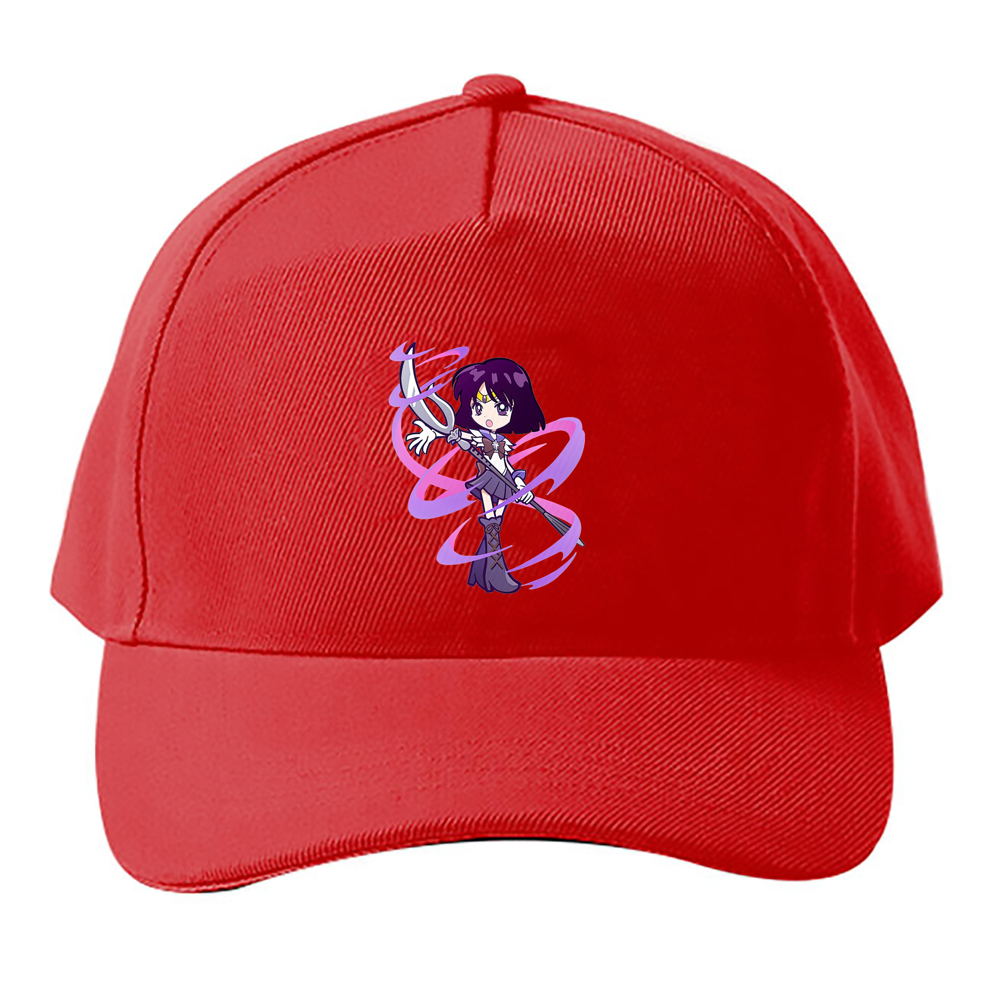 （画像用） 美少女戦士セーラームーン 土萠ほたる Sailor Moon Tomoe Hotaru （セーラーサターン；Sailor Saturn） ベースボールキャップ 綿100％ 男女兼用 帽子 スポーツ