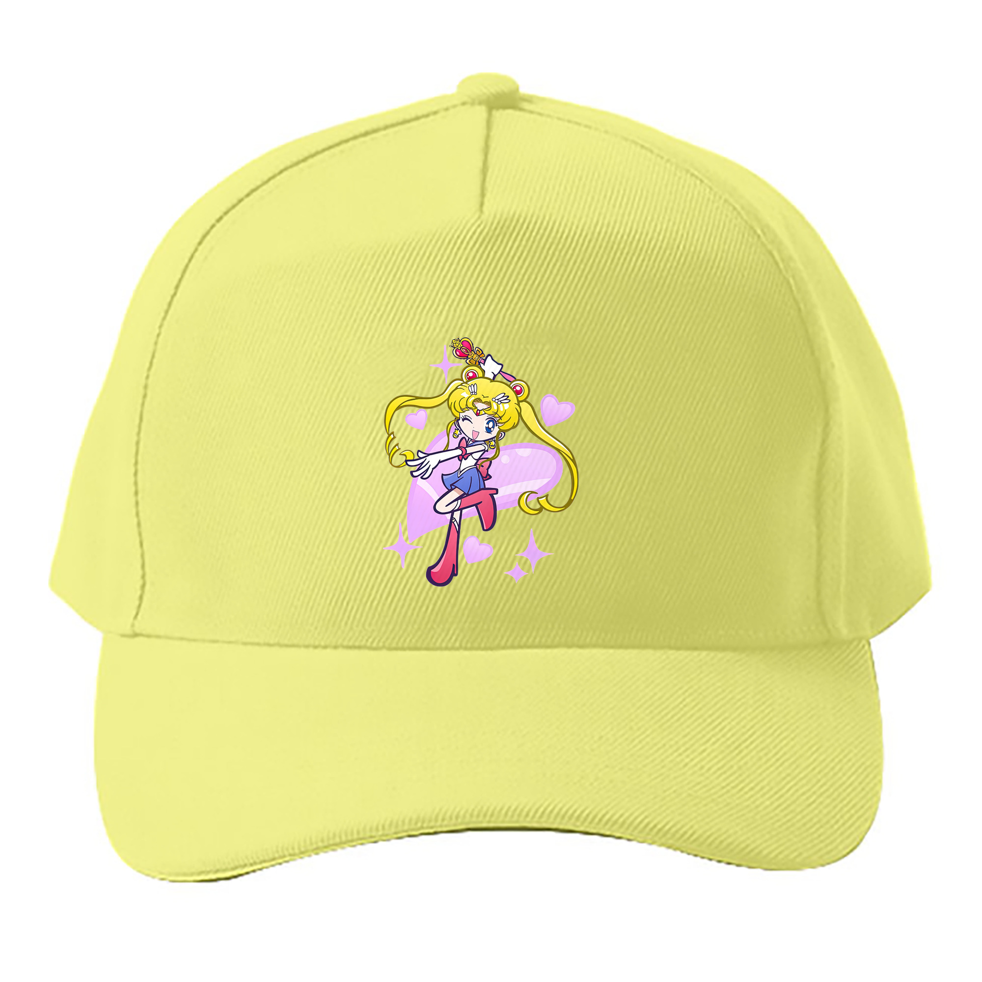 （画像用） 美少女戦士セーラームーン 月野 うさぎ つきの うさぎ Sailor Moon Tsukino Usagi ベースボールキャップ 綿100％ 男女兼用 帽子 スポーツ