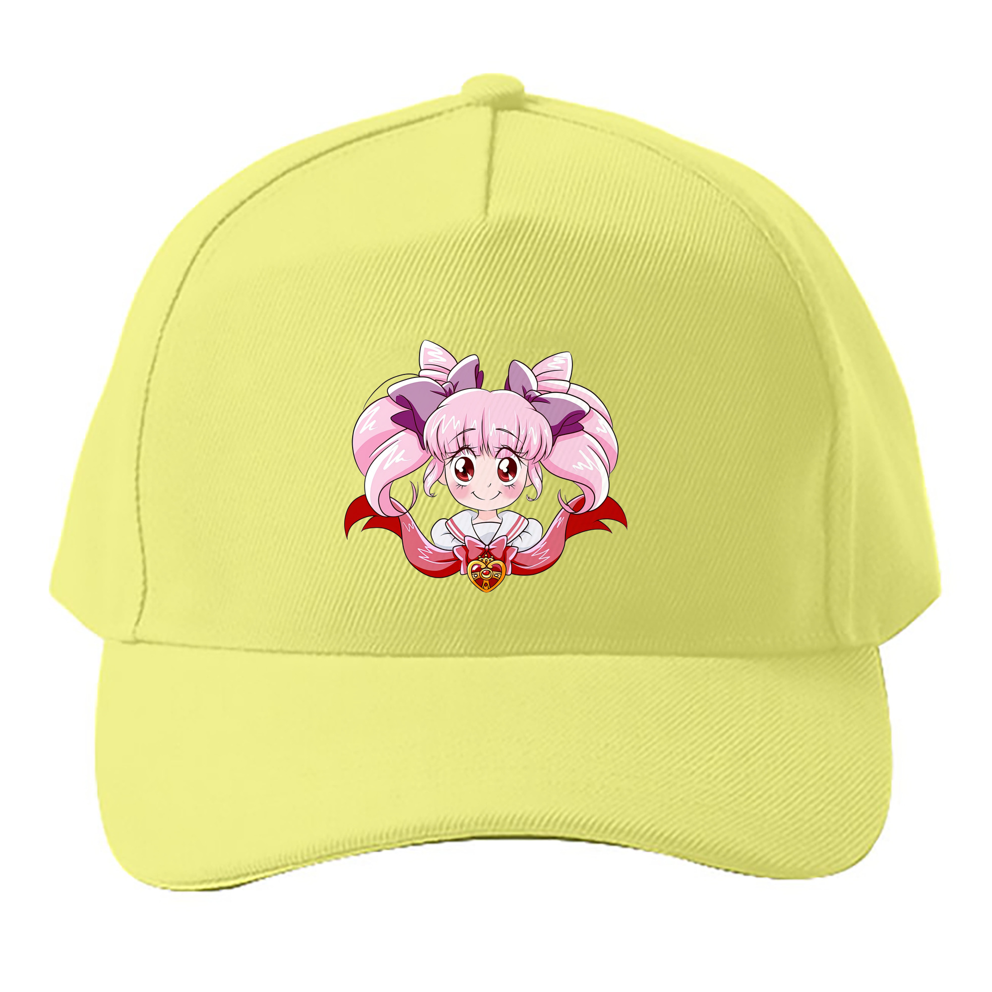 （画像用） 美少女戦士セーラームーン ちびうさ Sailor Moon Chibiusa Tsukino Usagi Small Lady Serenity ベースボールキャップ 綿100％ 男女兼用 帽子 スポーツ