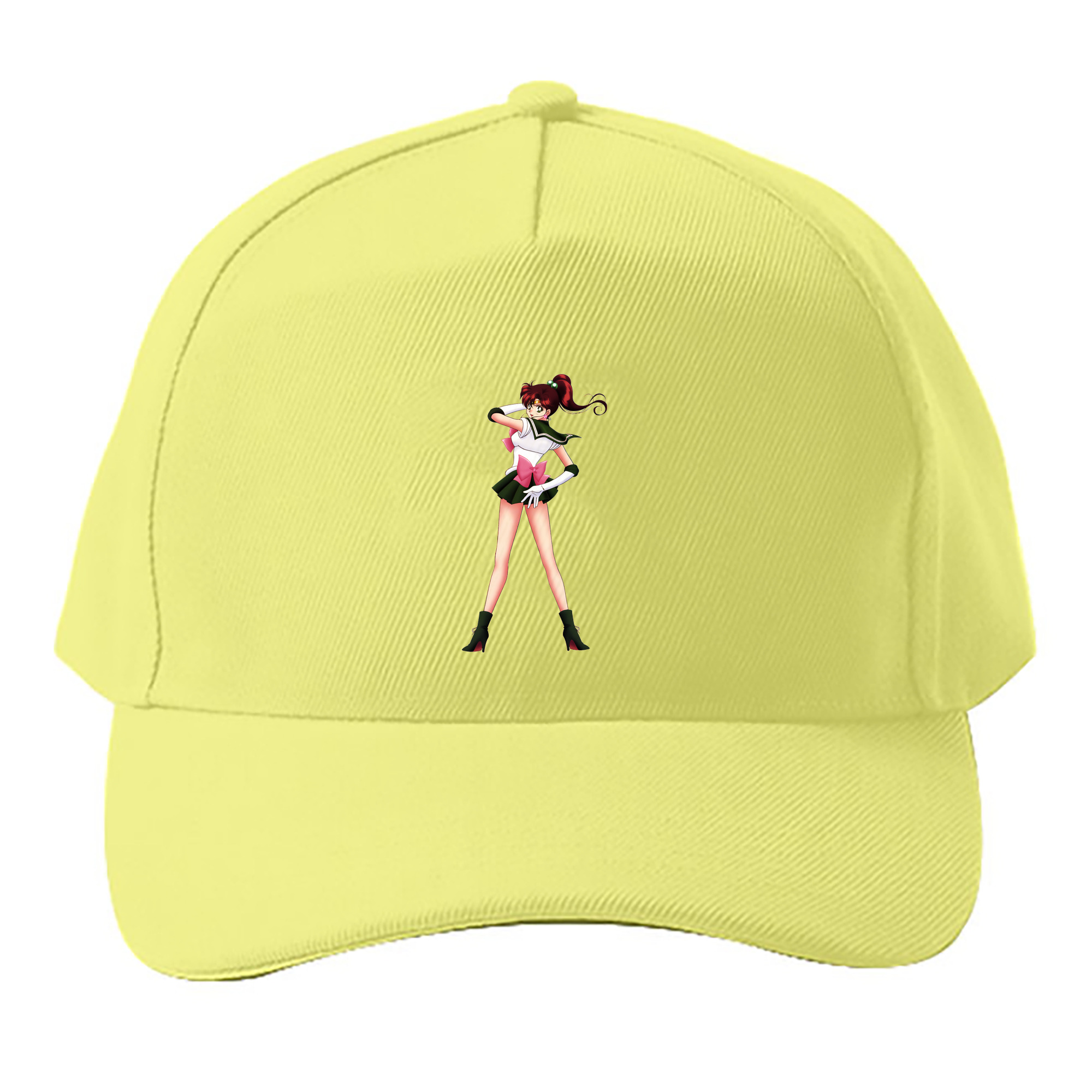 （画像用） 美少女戦士セーラームーン 木野 まこと きの まこと Sailor Moon Kino Makoto （セーラージュピター；Sailor Jupiter） ベースボールキャップ 綿100％ 男女兼用 帽子 スポーツ