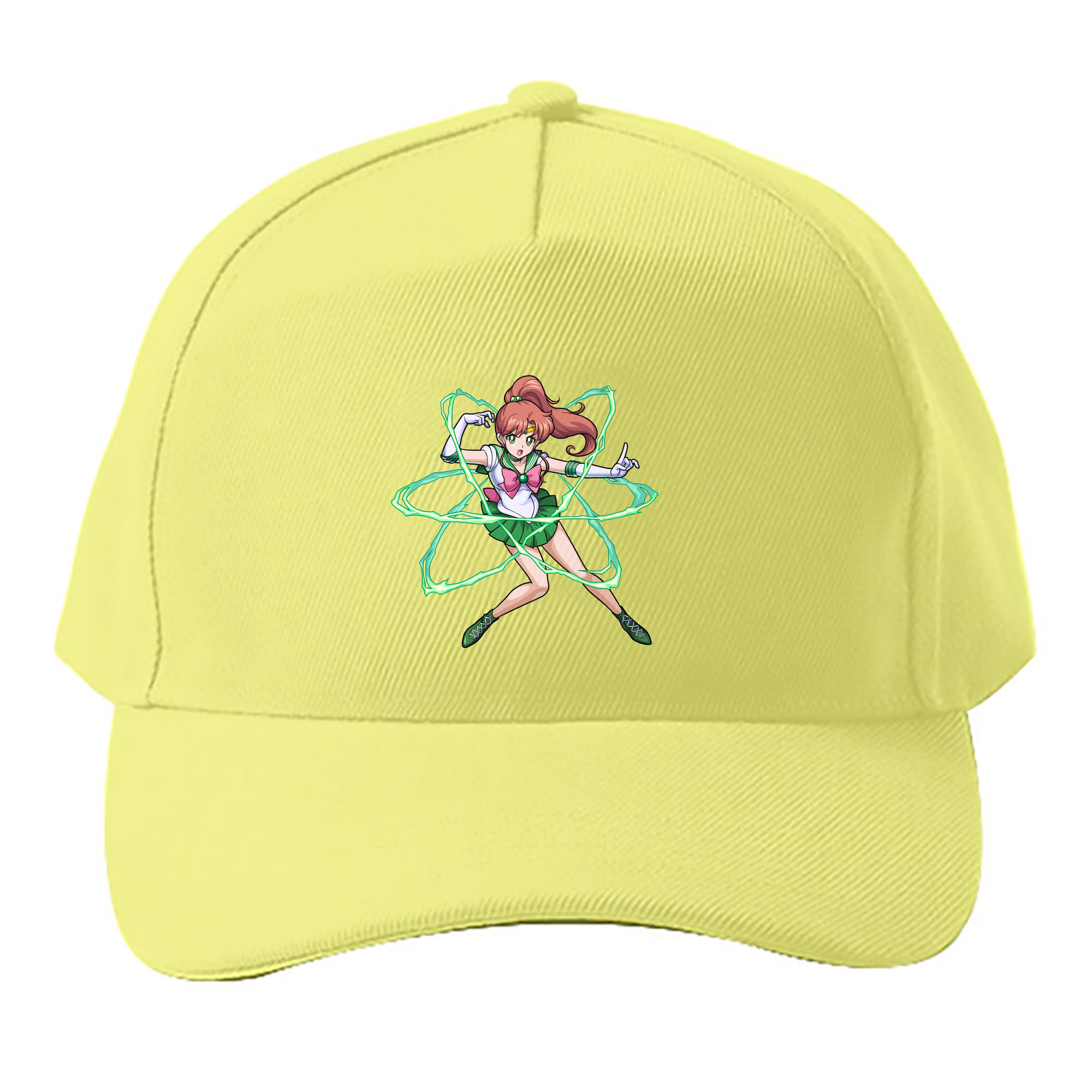 （画像用） 美少女戦士セーラームーン 木野 まこと きの まこと Sailor Moon Kino Makoto （セーラージュピター；Sailor Jupiter） ベースボールキャップ 綿100％ 男女兼用 帽子 スポーツ