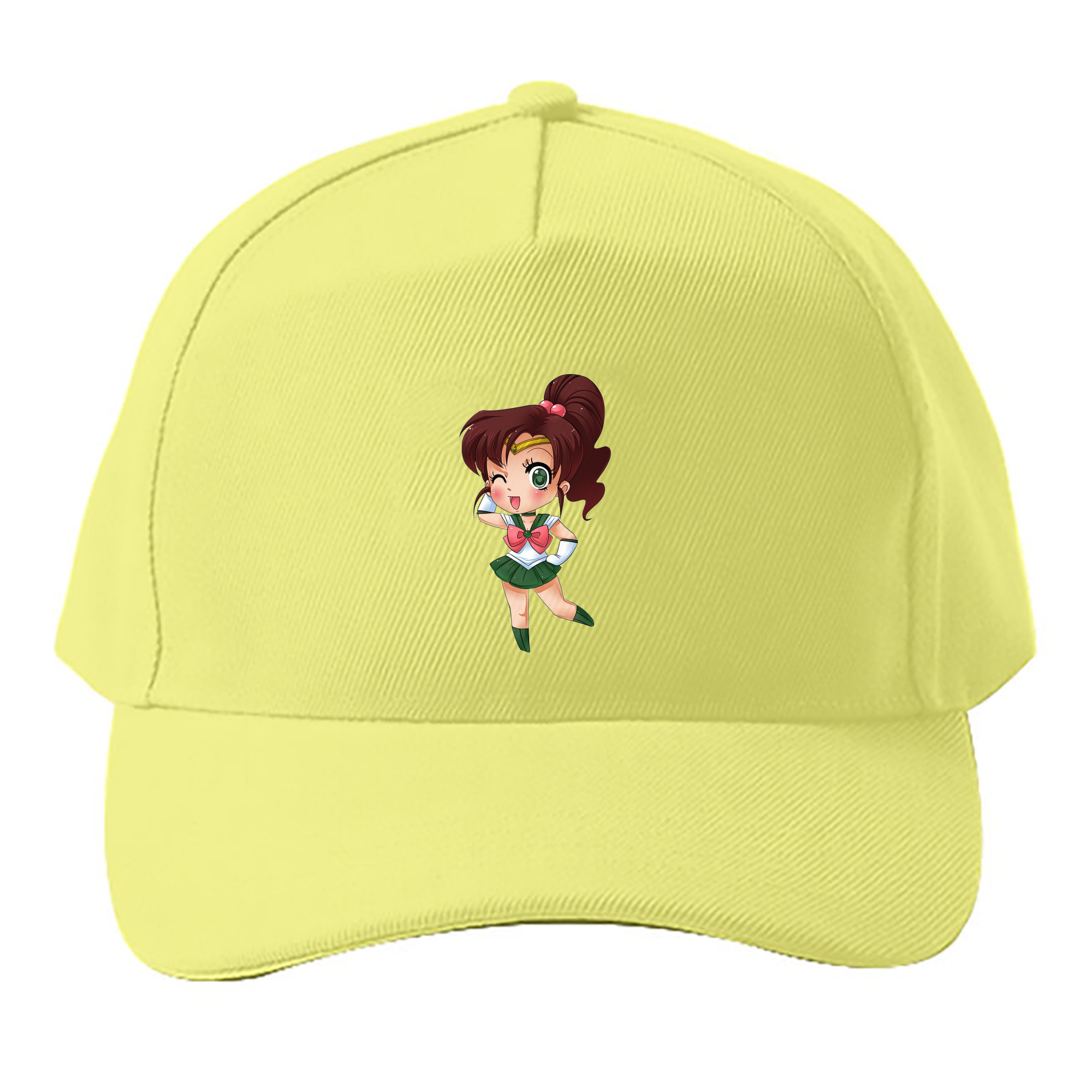 （画像用） 美少女戦士セーラームーン 木野 まこと きの まこと Sailor Moon Kino Makoto （セーラージュピター；Sailor Jupiter） ベースボールキャップ 綿100％ 男女兼用 帽子 スポーツ