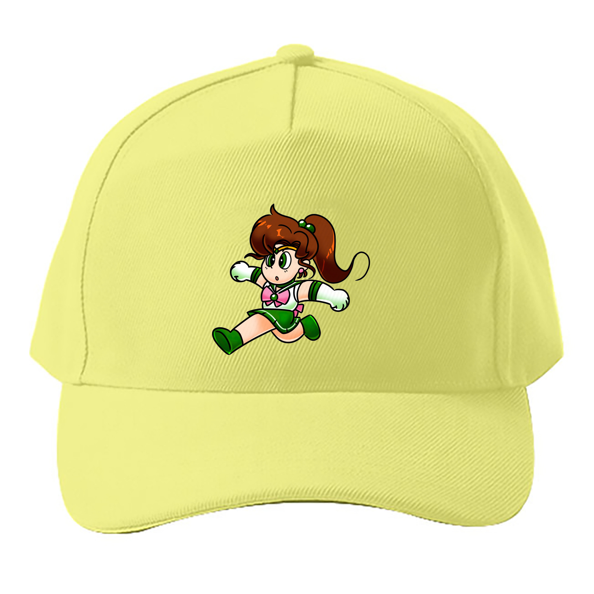 （画像用） 美少女戦士セーラームーン 木野 まこと きの まこと Sailor Moon Kino Makoto （セーラージュピター；Sailor Jupiter） ベースボールキャップ 綿100％ 男女兼用 帽子 スポーツ