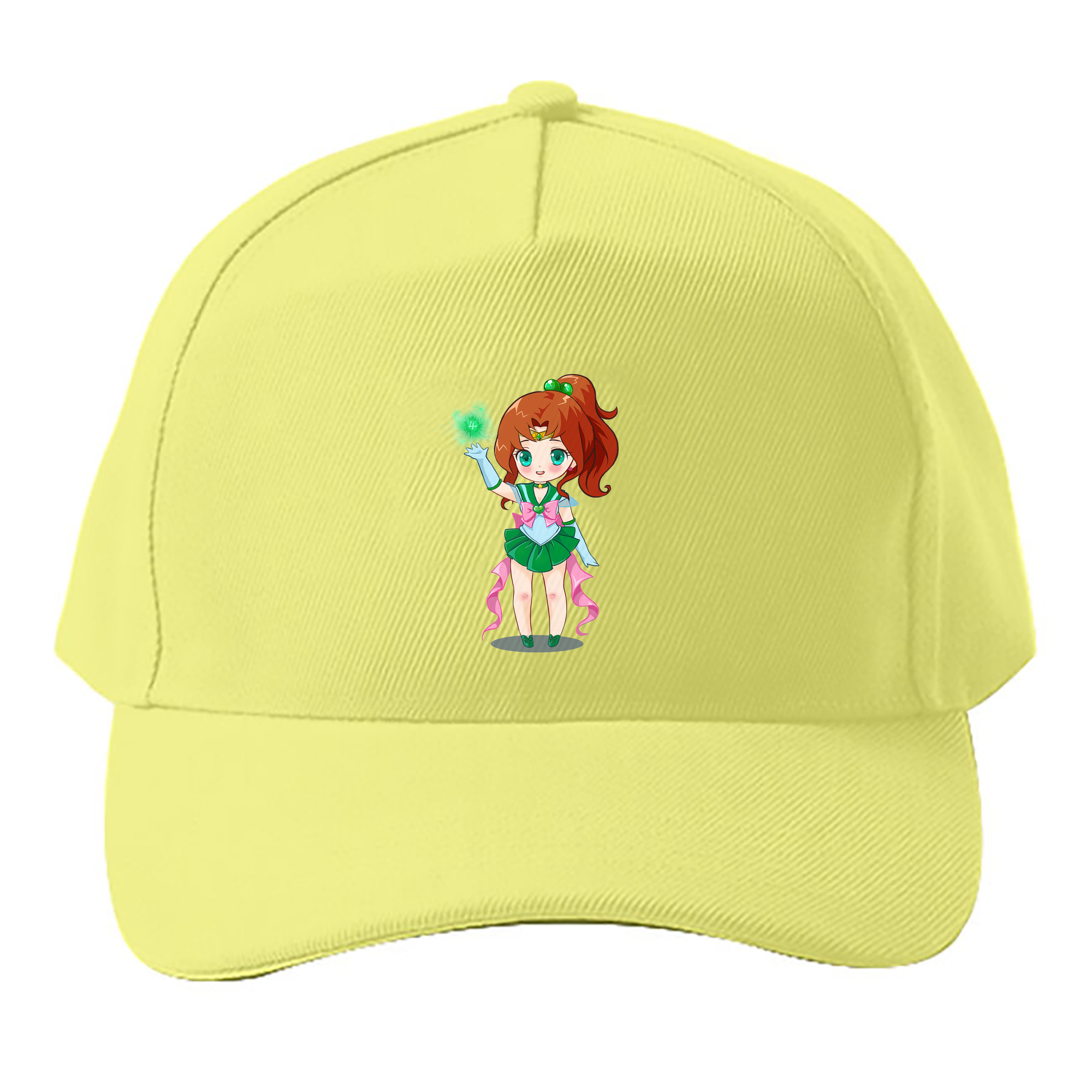 （画像用） 美少女戦士セーラームーン 木野 まこと きの まこと Sailor Moon Kino Makoto （セーラージュピター；Sailor Jupiter） ベースボールキャップ 綿100％ 男女兼用 帽子 スポーツ