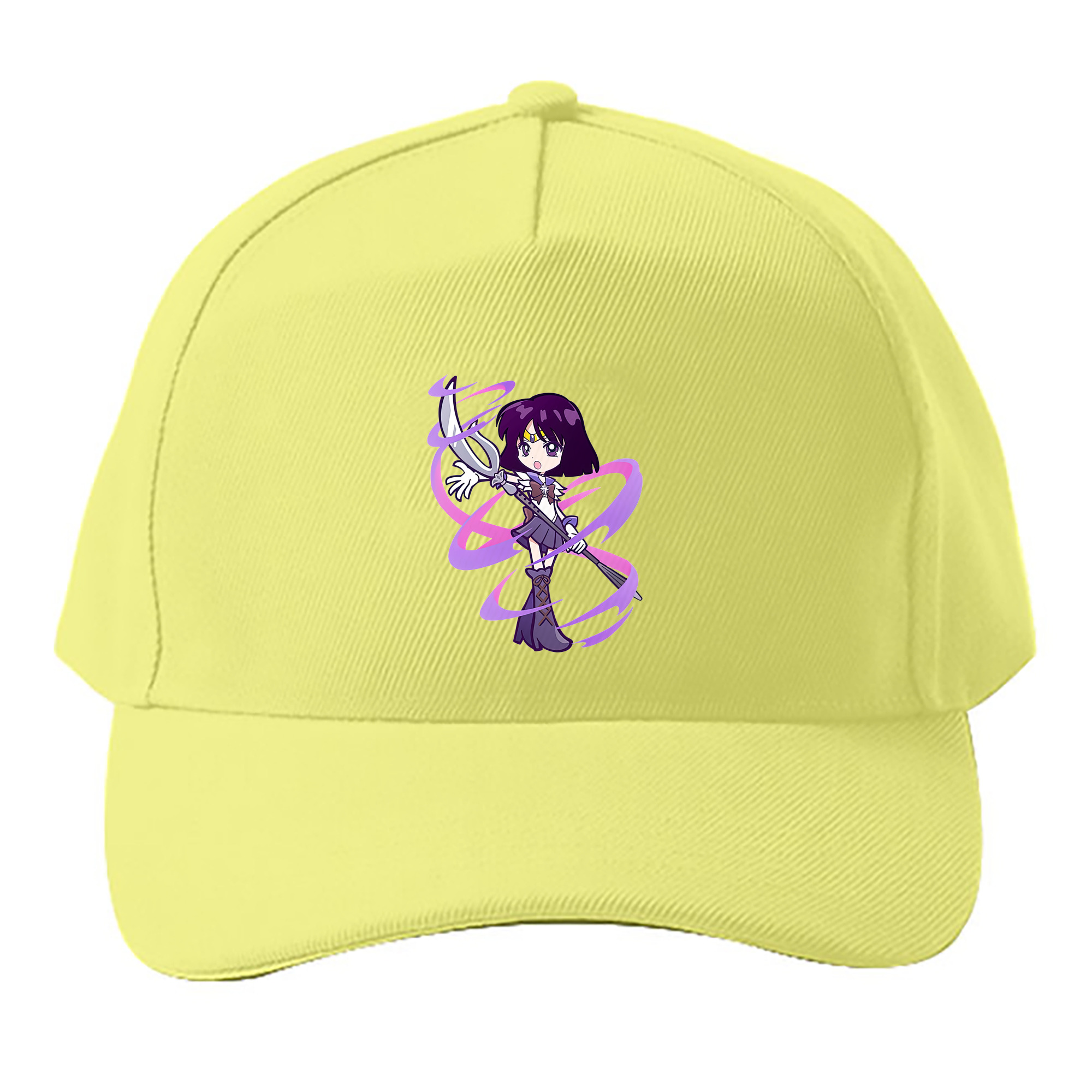 （画像用） 美少女戦士セーラームーン 土萠ほたる Sailor Moon Tomoe Hotaru （セーラーサターン；Sailor Saturn） ベースボールキャップ 綿100％ 男女兼用 帽子 スポーツ