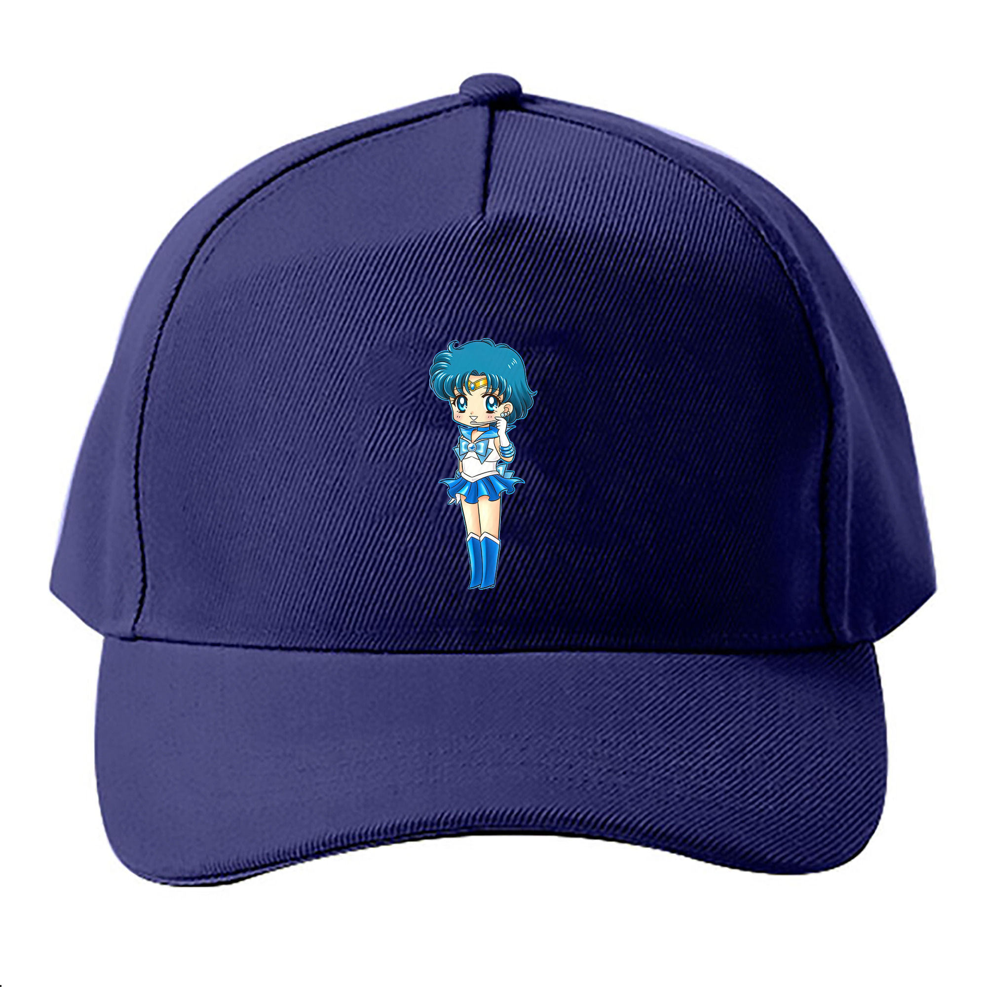 （画像用） 美少女戦士セーラームーン 水野 亜美 みずの あみ Sailor Moon Mizuno Ami ベースボールキャップ 綿100％ 男女兼用 帽子 スポーツ