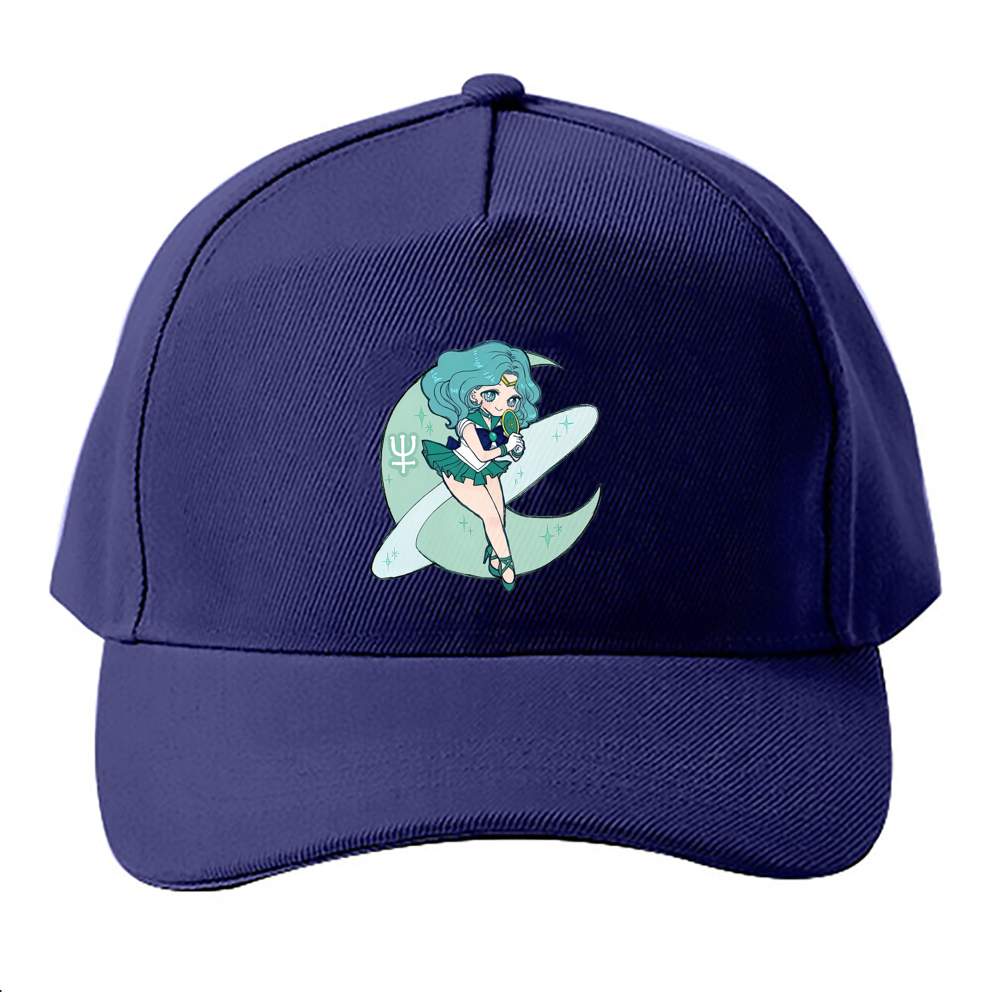 （画像用） 美少女戦士セーラームーン 海王 みちる（かいおう みちる） Sailor Moon Kaiou Michiru ベースボールキャップ 綿100％ 男女兼用 帽子 スポーツ