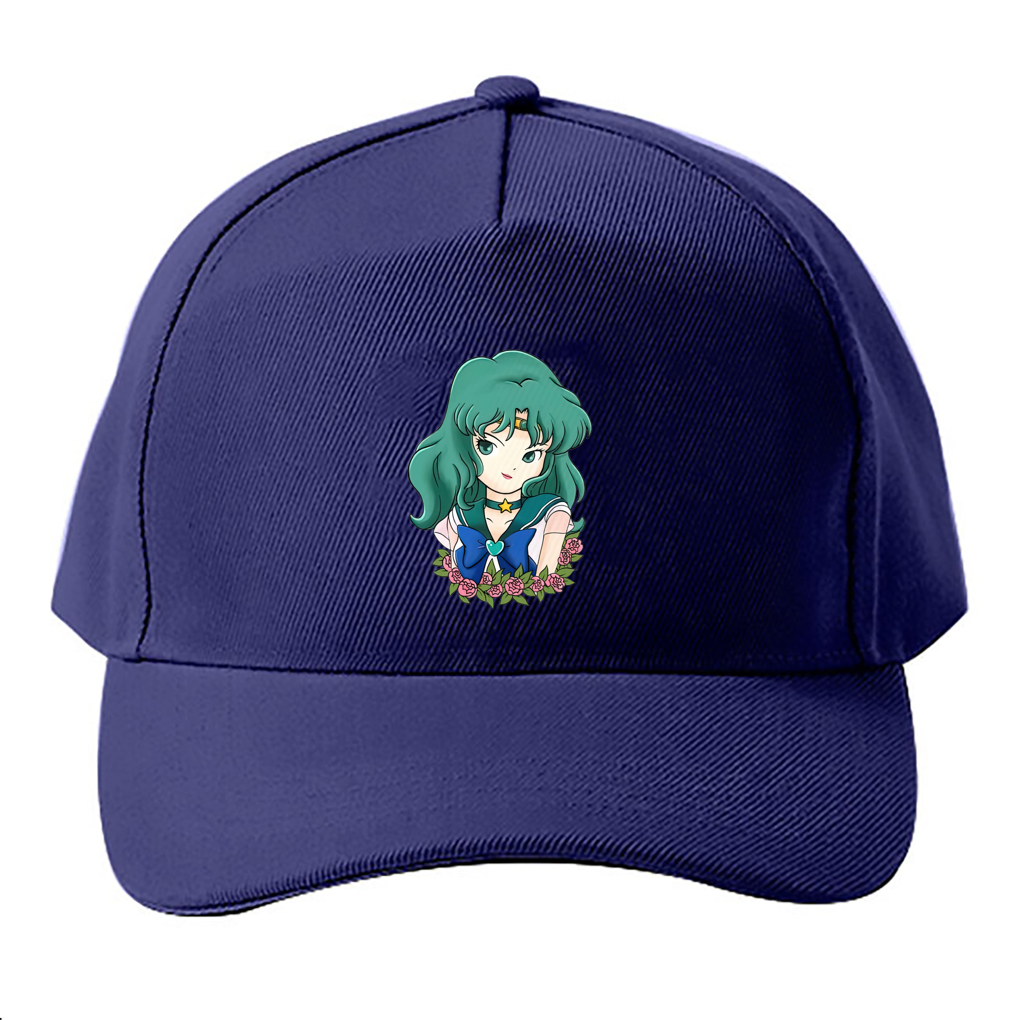 （画像用） 美少女戦士セーラームーン 海王 みちる（かいおう みちる） Sailor Moon Kaiou Michiru ベースボールキャップ 綿100％ 男女兼用 帽子 スポーツ