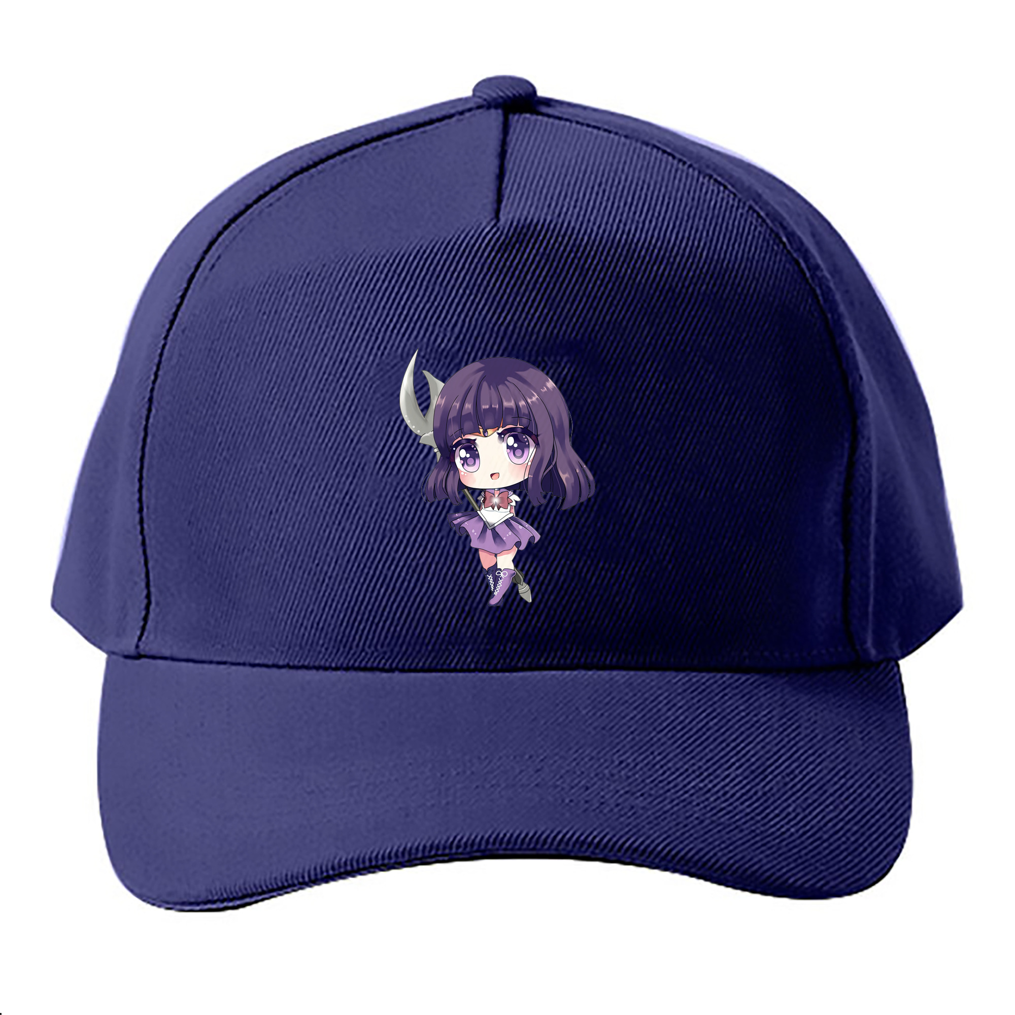 （画像用） 美少女戦士セーラームーン 土萠ほたる Sailor Moon Tomoe Hotaru （セーラーサターン；Sailor Saturn） ベースボールキャップ 綿100％ 男女兼用 帽子 スポーツ