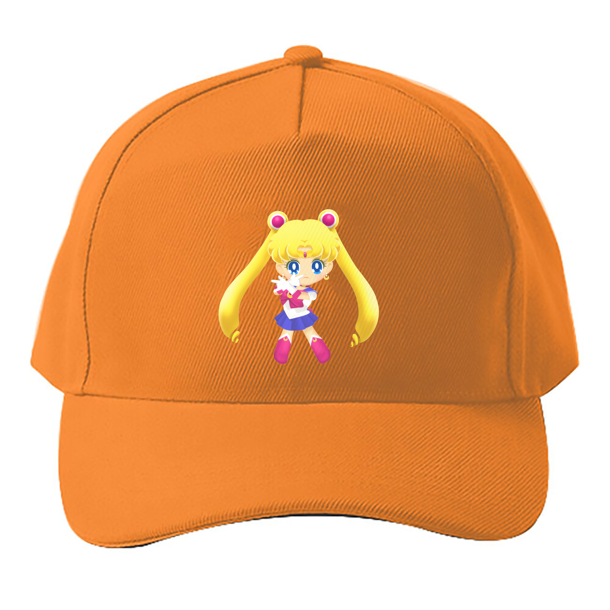 （画像用） 美少女戦士セーラームーン 月野 うさぎ つきの うさぎ Sailor Moon Tsukino Usagi ベースボールキャップ 綿100％ 男女兼用 帽子 スポーツ