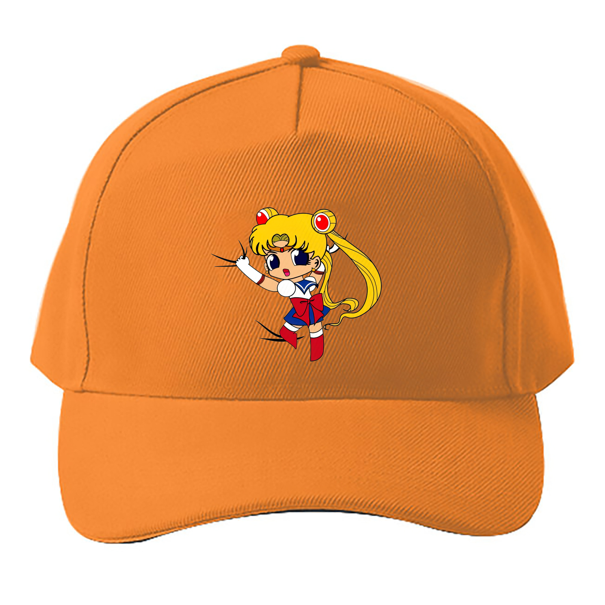 （画像用） 美少女戦士セーラームーン 月野 うさぎ つきの うさぎ Sailor Moon Tsukino Usagi ベースボールキャップ 綿100％ 男女兼用 帽子 スポーツ