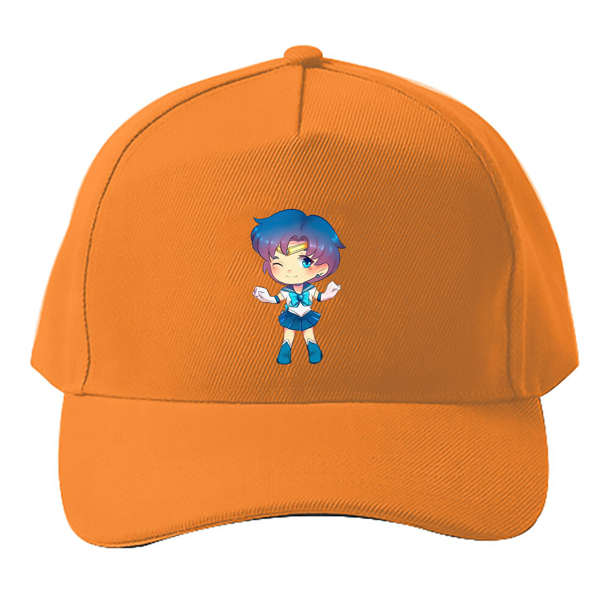 （画像用） 美少女戦士セーラームーン 水野 亜美 みずの あみ Sailor Moon Mizuno Ami ベースボールキャップ 綿100％ 男女兼用 帽子 スポーツ