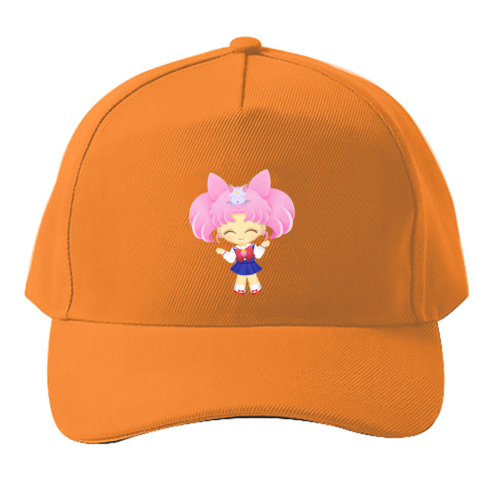 （画像用） 美少女戦士セーラームーン ちびうさ Sailor Moon Chibiusa Tsukino Usagi Small Lady Serenity ベースボールキャップ 綿100％ 男女兼用 帽子 スポーツ