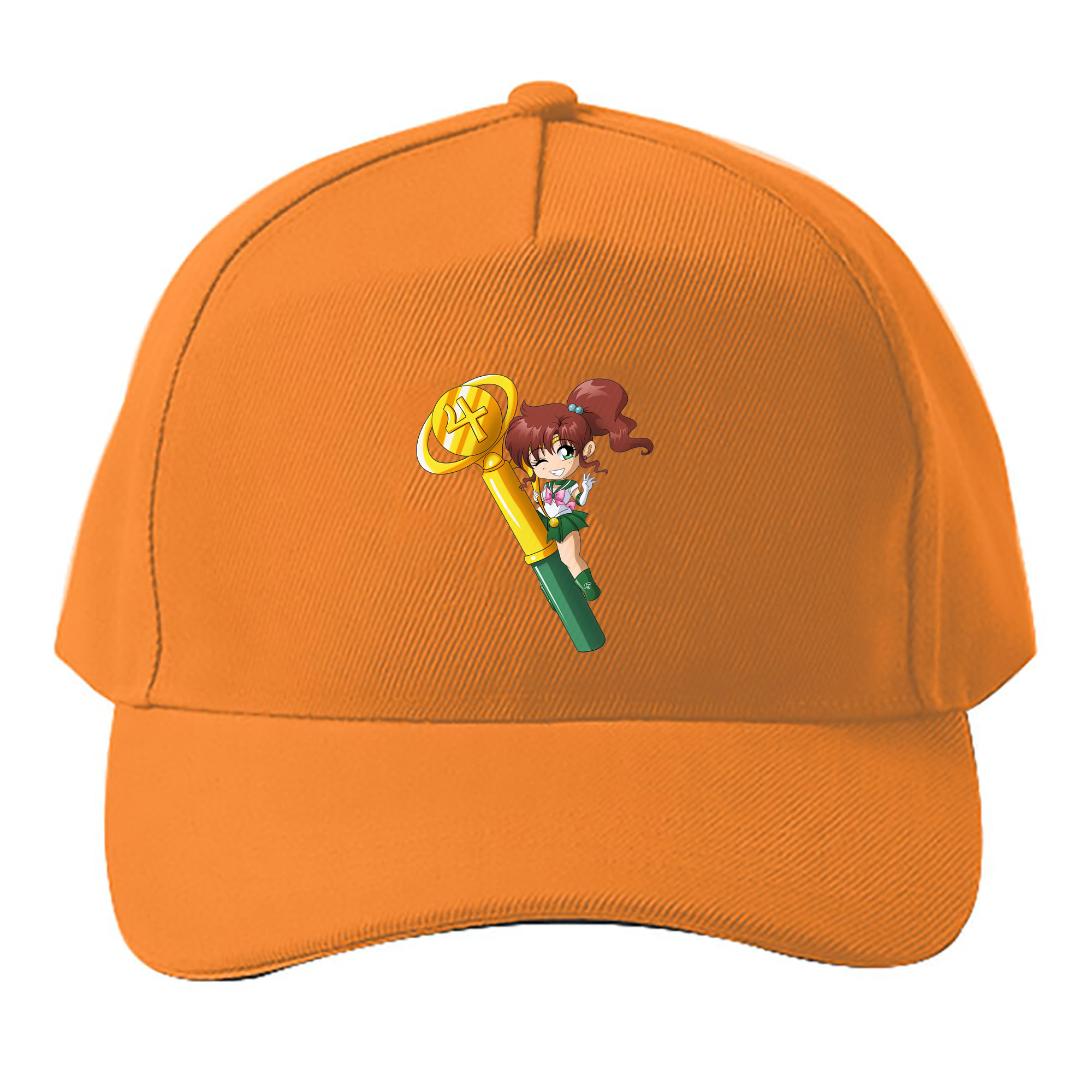 （画像用） 美少女戦士セーラームーン 木野 まこと きの まこと Sailor Moon Kino Makoto （セーラージュピター；Sailor Jupiter） ベースボールキャップ 綿100％ 男女兼用 帽子 スポーツ