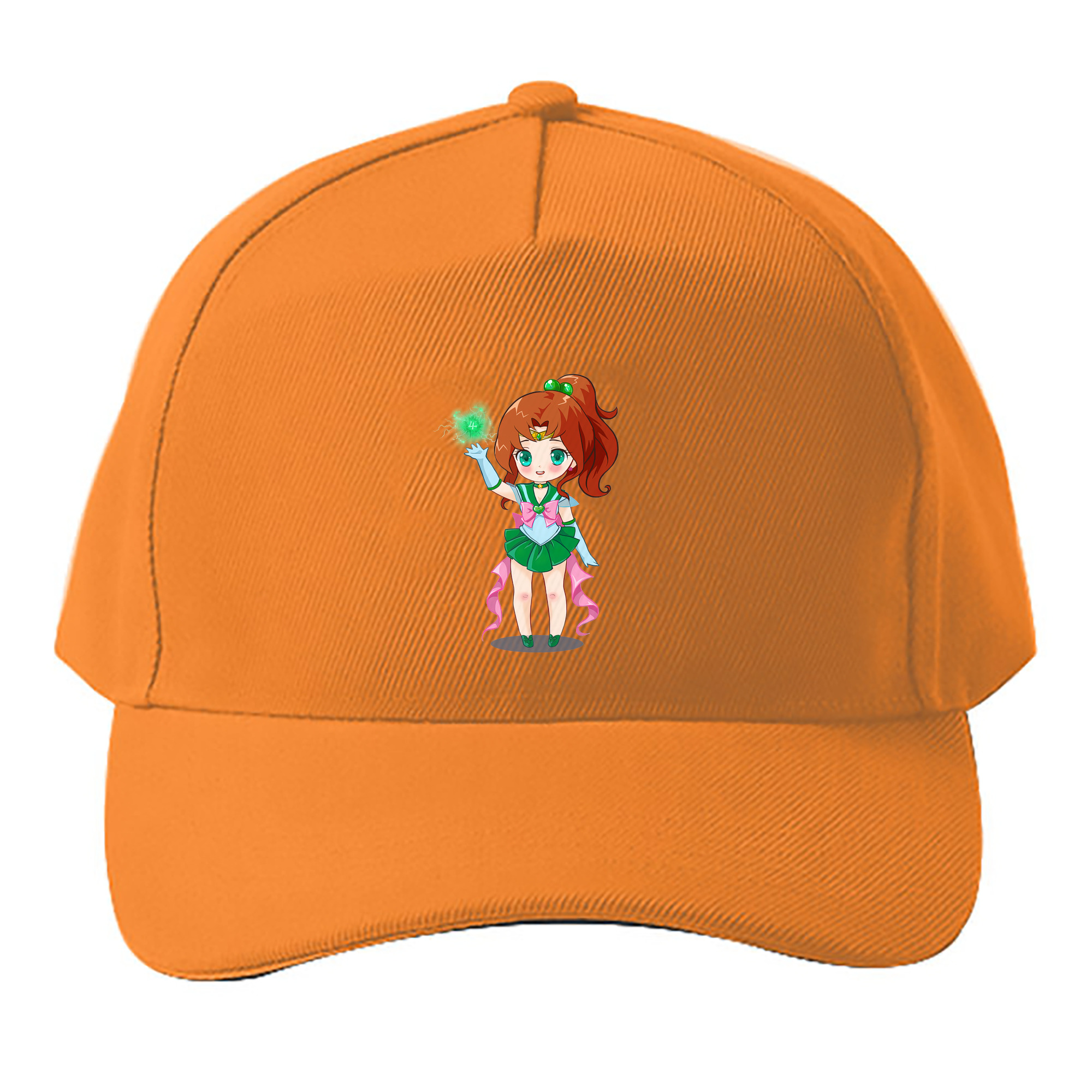 （画像用） 美少女戦士セーラームーン 木野 まこと きの まこと Sailor Moon Kino Makoto （セーラージュピター；Sailor Jupiter） ベースボールキャップ 綿100％ 男女兼用 帽子 スポーツ