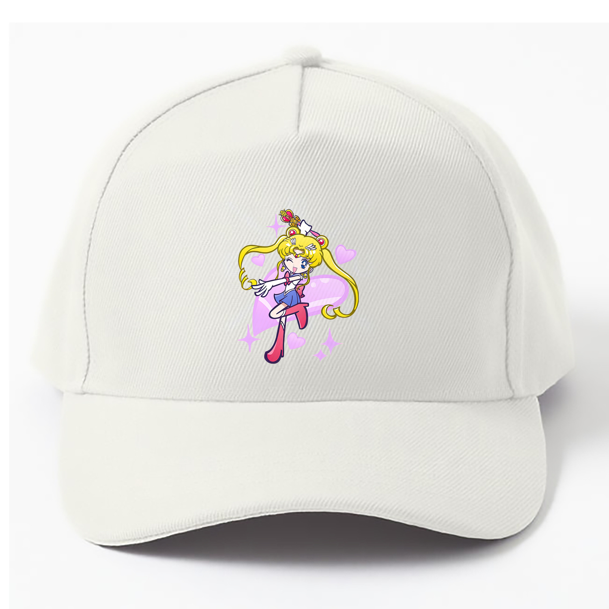 （画像用） 美少女戦士セーラームーン 月野 うさぎ つきの うさぎ Sailor Moon Tsukino Usagi ベースボールキャップ 綿100％ 男女兼用 帽子 スポーツ