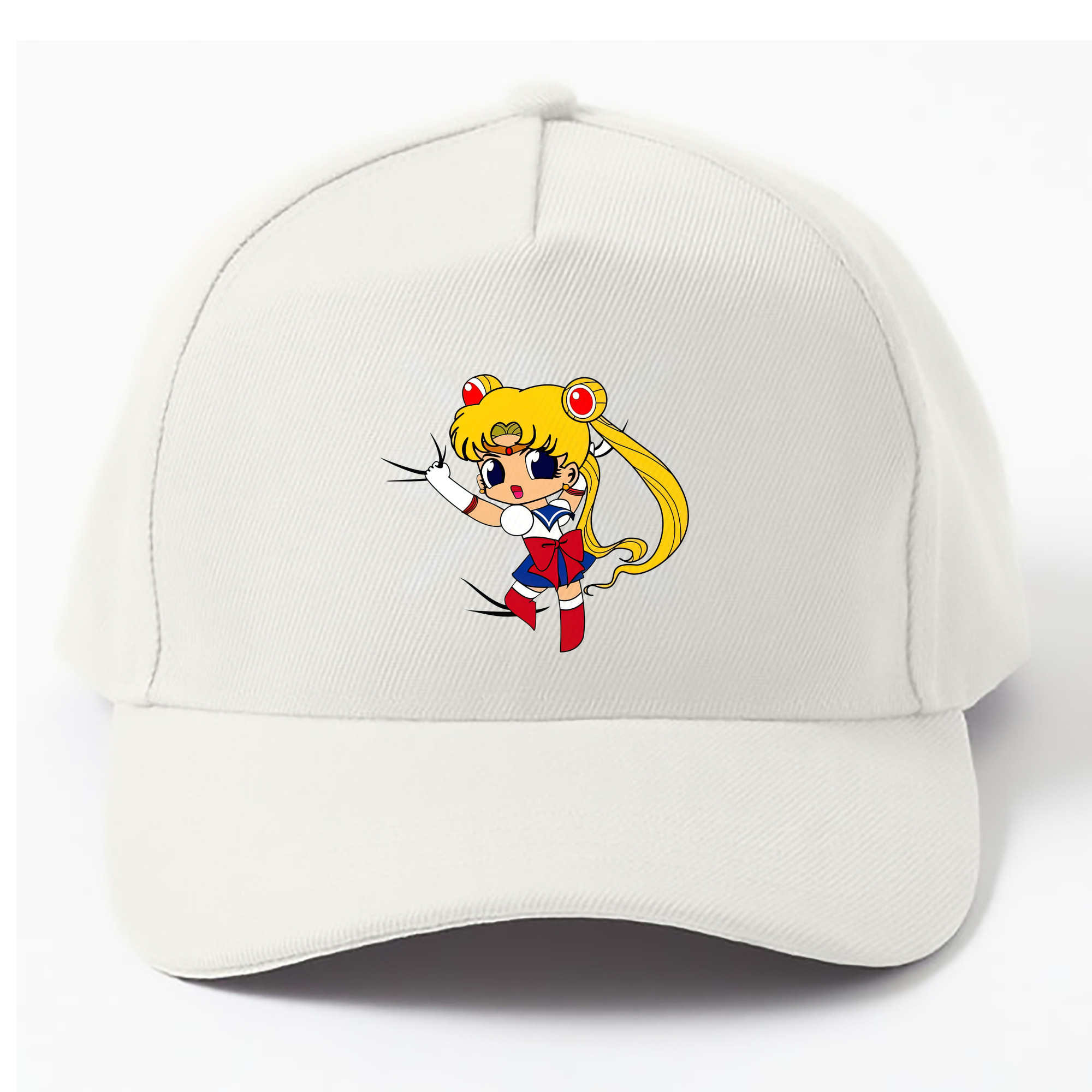 （画像用） 美少女戦士セーラームーン 月野 うさぎ つきの うさぎ Sailor Moon Tsukino Usagi ベースボールキャップ 綿100％ 男女兼用 帽子 スポーツ
