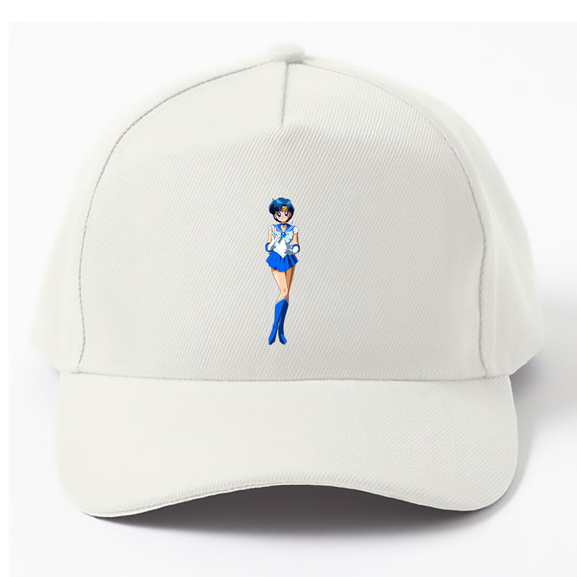 （画像用） 美少女戦士セーラームーン 水野 亜美 みずの あみ Sailor Moon Mizuno Ami ベースボールキャップ 綿100％ 男女兼用 帽子 スポーツ