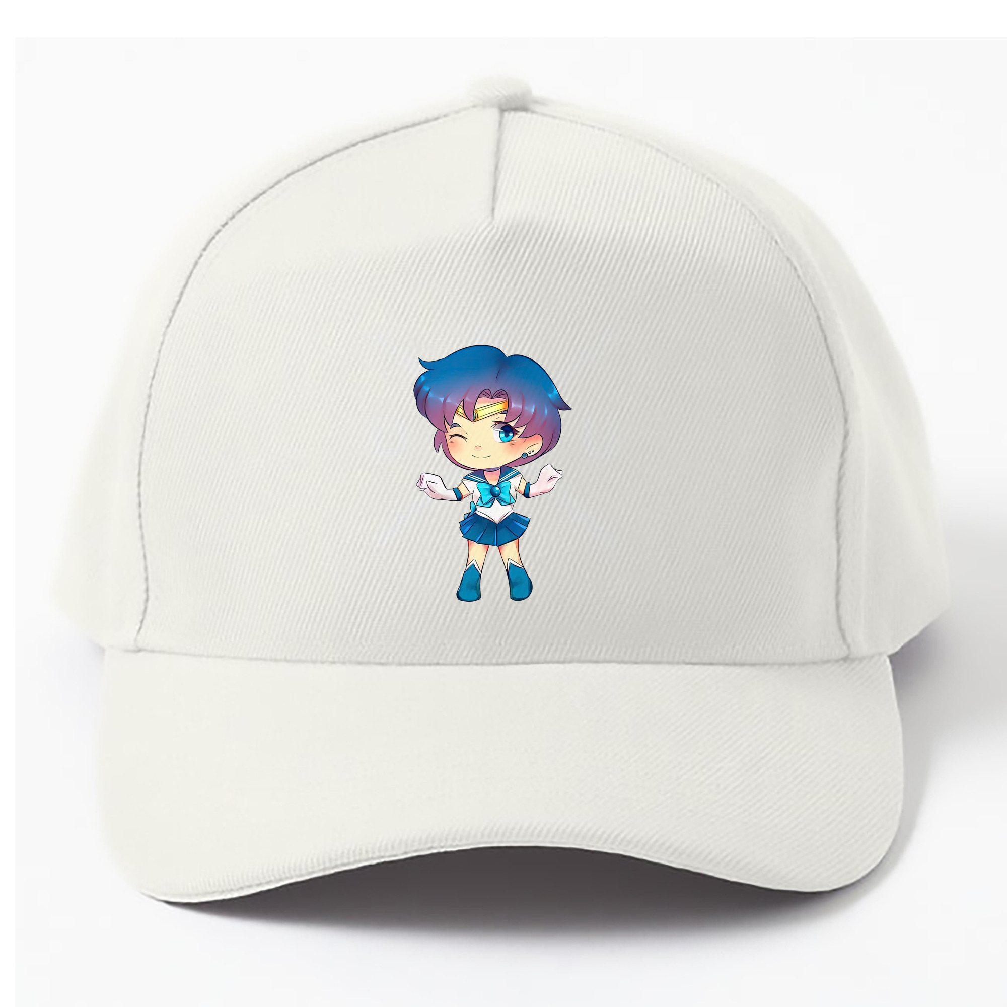 （画像用） 美少女戦士セーラームーン 水野 亜美 みずの あみ Sailor Moon Mizuno Ami ベースボールキャップ 綿100％ 男女兼用 帽子 スポーツ