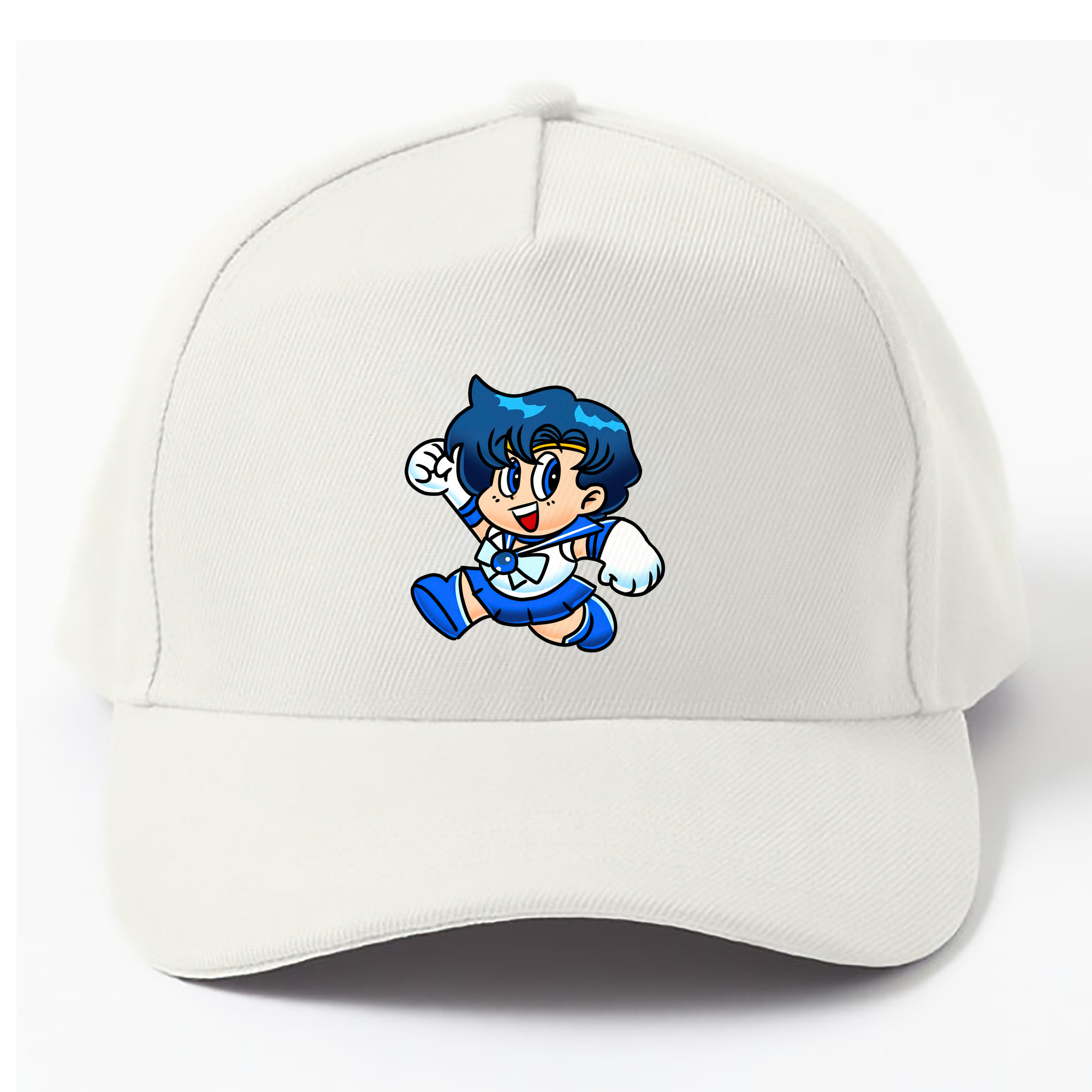 （画像用） 美少女戦士セーラームーン 水野 亜美 みずの あみ Sailor Moon Mizuno Ami ベースボールキャップ 綿100％ 男女兼用 帽子 スポーツ