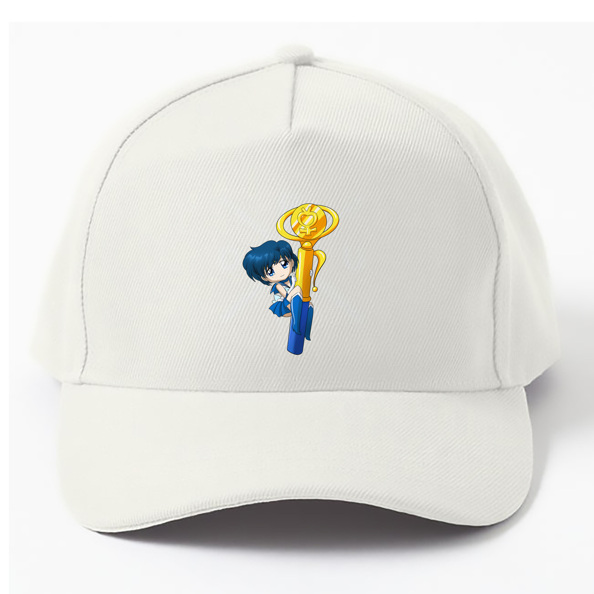 （画像用） 美少女戦士セーラームーン 水野 亜美 みずの あみ Sailor Moon Mizuno Ami ベースボールキャップ 綿100％ 男女兼用 帽子 スポーツ