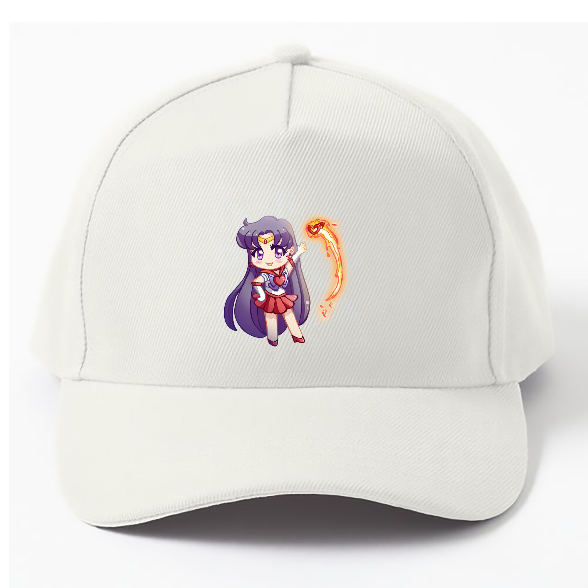 （画像用） 美少女戦士セーラームーン 火野レイ ひの レイ Sailor Moon Hino Rei （セーラーマーズ,Sailor Mars） ベースボールキャップ 綿100％ 男女兼用 帽子 スポーツ
