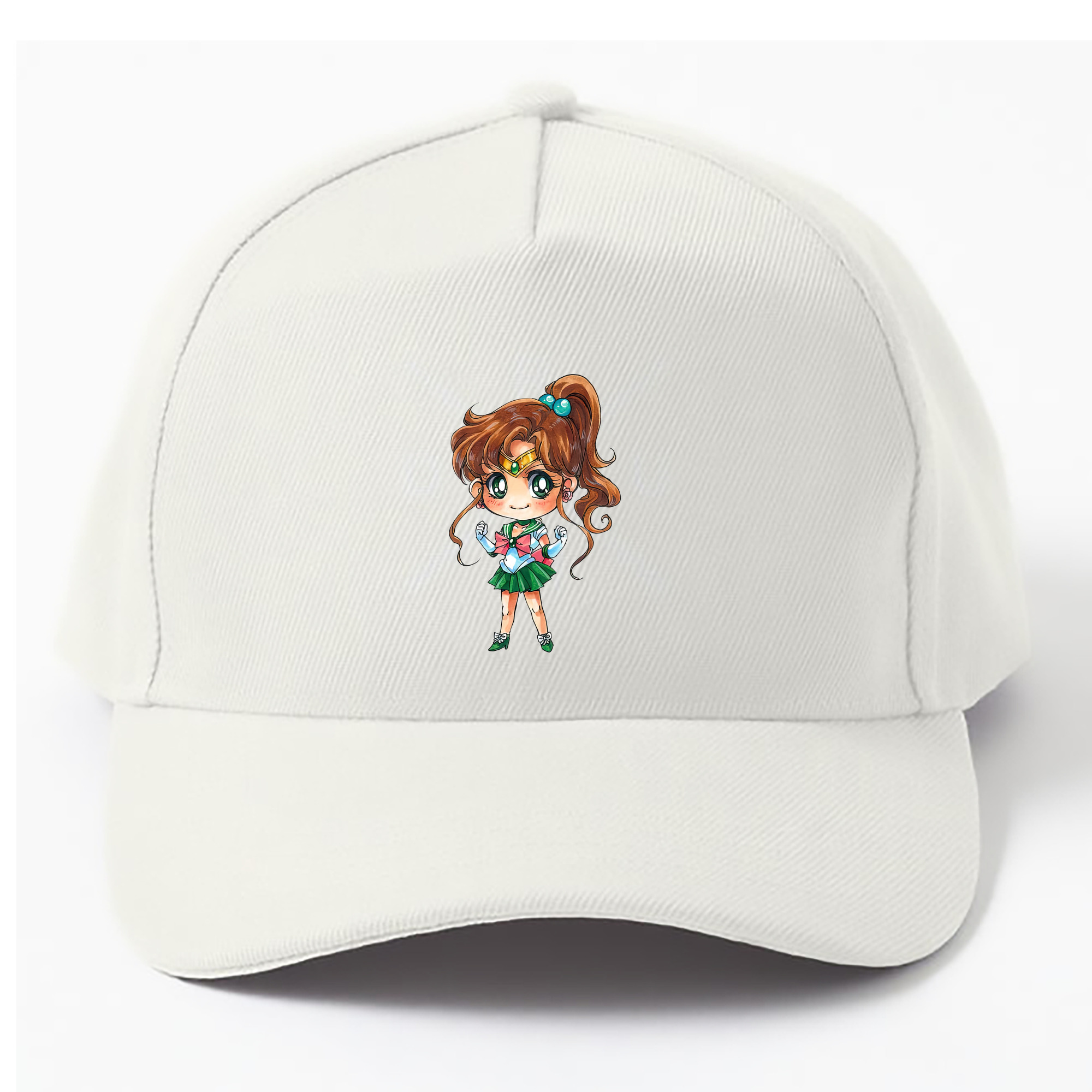 （画像用） 美少女戦士セーラームーン 木野 まこと きの まこと Sailor Moon Kino Makoto （セーラージュピター；Sailor Jupiter） ベースボールキャップ 綿100％ 男女兼用 帽子 スポーツ