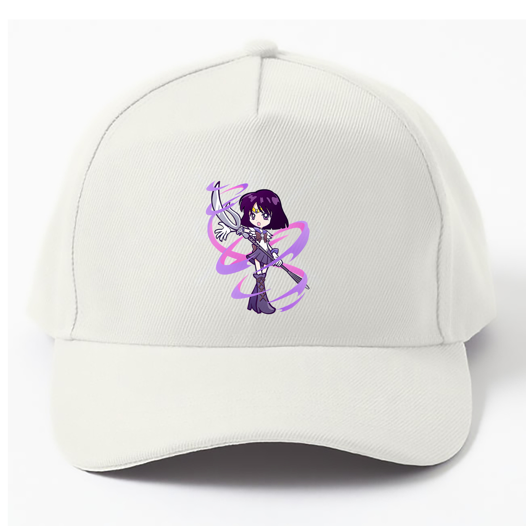 （画像用） 美少女戦士セーラームーン 土萠ほたる Sailor Moon Tomoe Hotaru （セーラーサターン；Sailor Saturn） ベースボールキャップ 綿100％ 男女兼用 帽子 スポーツ