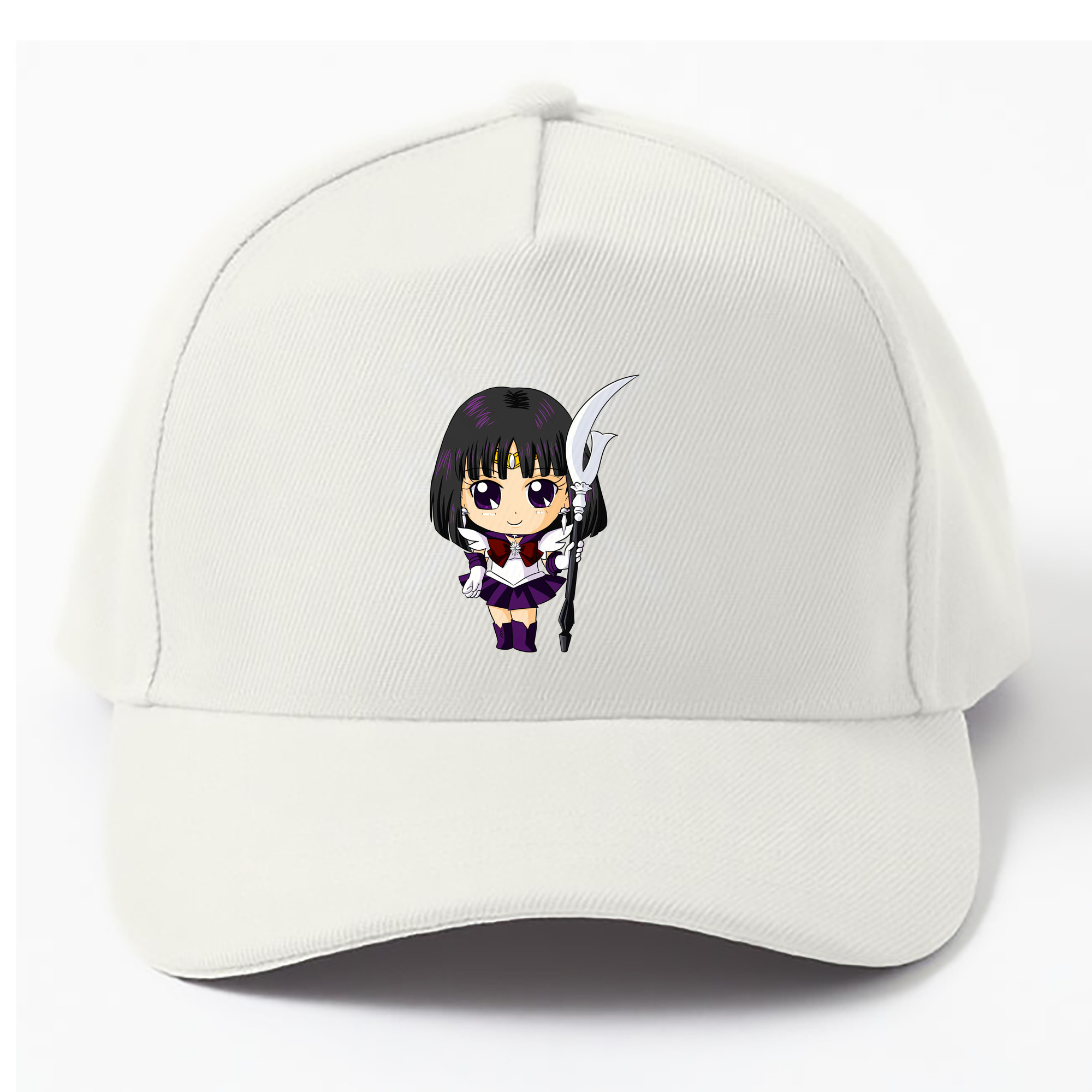 （画像用） 美少女戦士セーラームーン 土萠ほたる Sailor Moon Tomoe Hotaru （セーラーサターン；Sailor Saturn） ベースボールキャップ 綿100％ 男女兼用 帽子 スポーツ