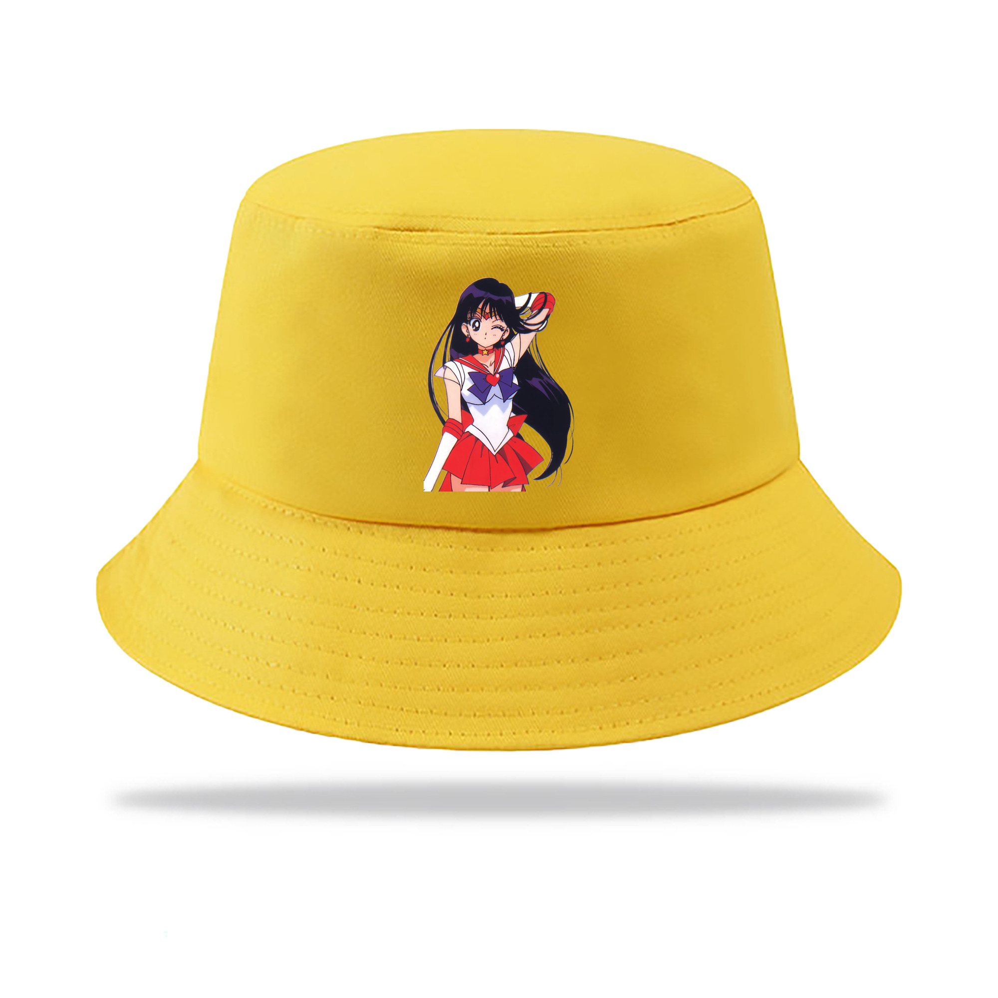 （画像用） 美少女戦士セーラームーン 火野レイ ひの レイ Sailor Moon Hino Rei （セーラーマーズ,Sailor Mars） アウトドア日除けバケットハット