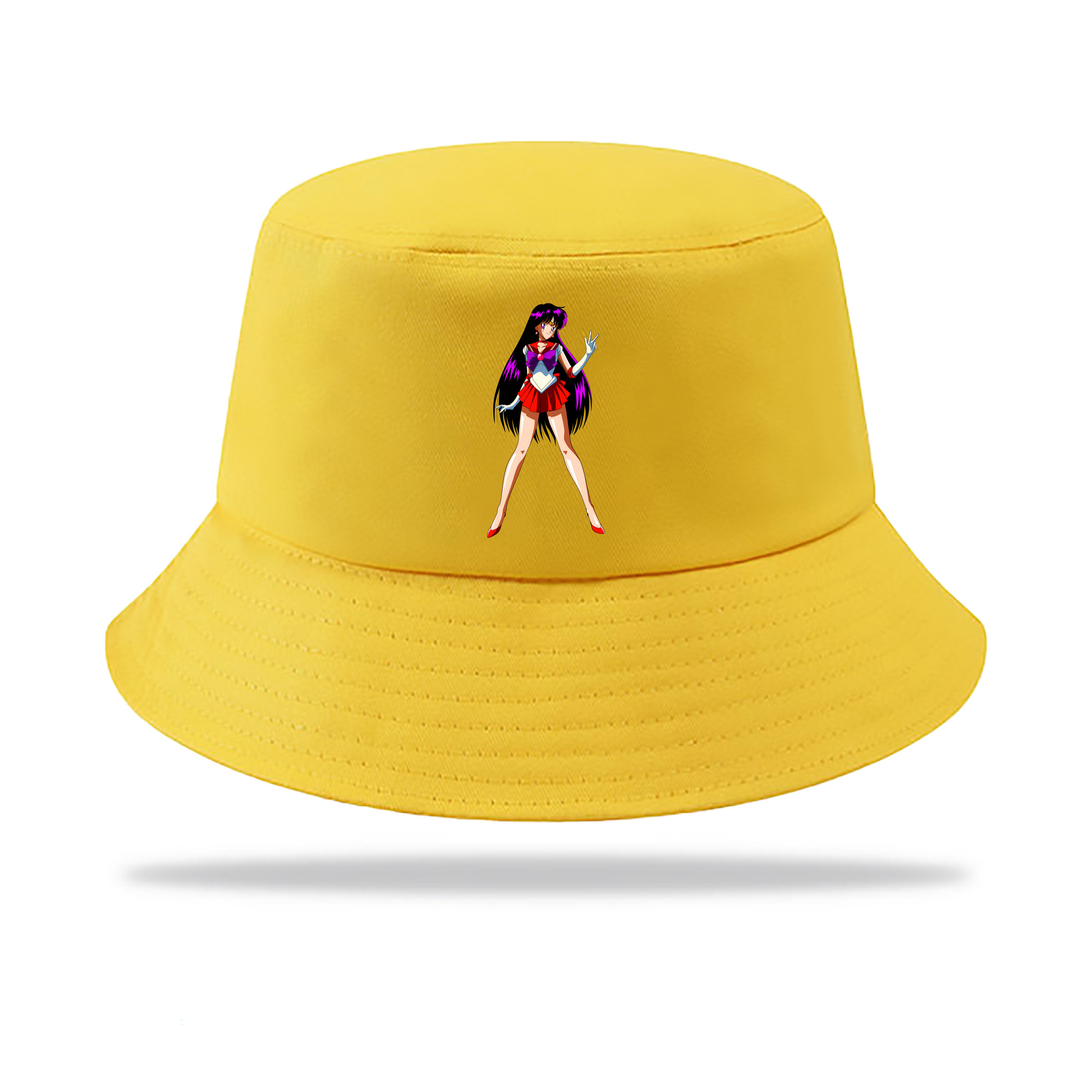 （画像用） 美少女戦士セーラームーン 火野レイ ひの レイ Sailor Moon Hino Rei （セーラーマーズ,Sailor Mars） アウトドア日除けバケットハット