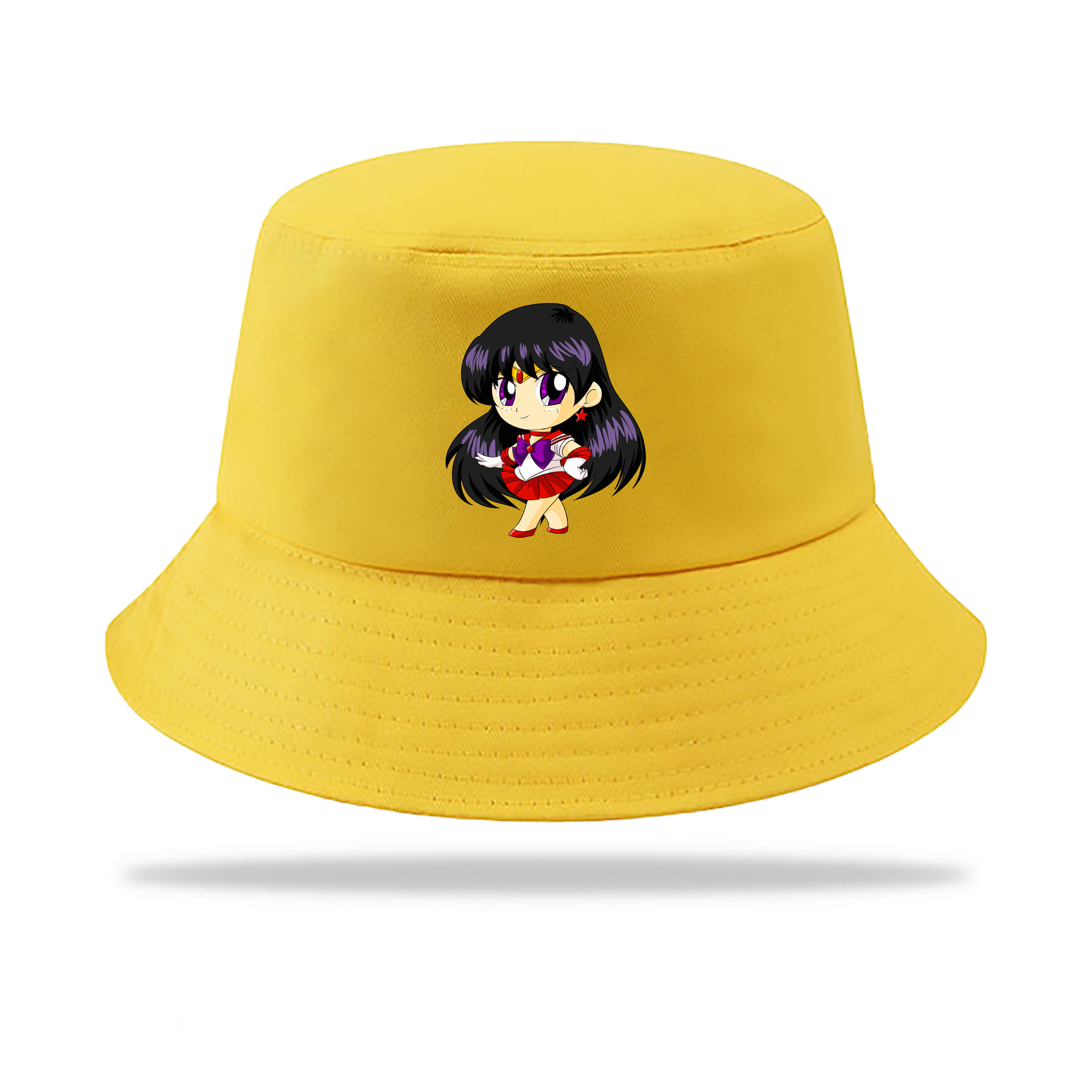 （画像用） 美少女戦士セーラームーン 火野レイ ひの レイ Sailor Moon Hino Rei （セーラーマーズ,Sailor Mars） アウトドア日除けバケットハット