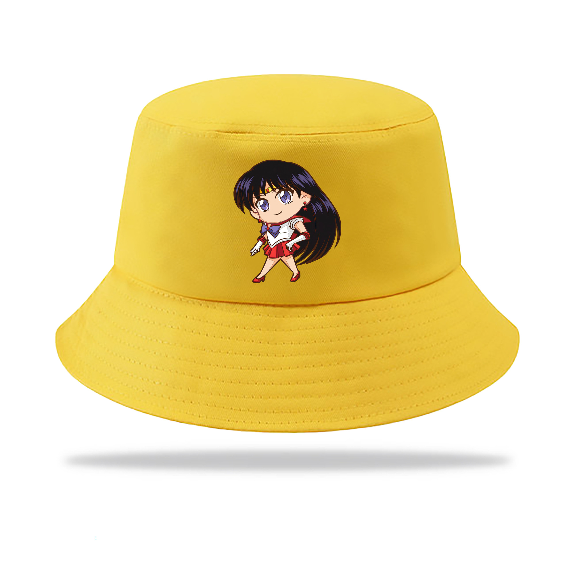 （画像用） 美少女戦士セーラームーン 火野レイ ひの レイ Sailor Moon Hino Rei （セーラーマーズ,Sailor Mars） アウトドア日除けバケットハット