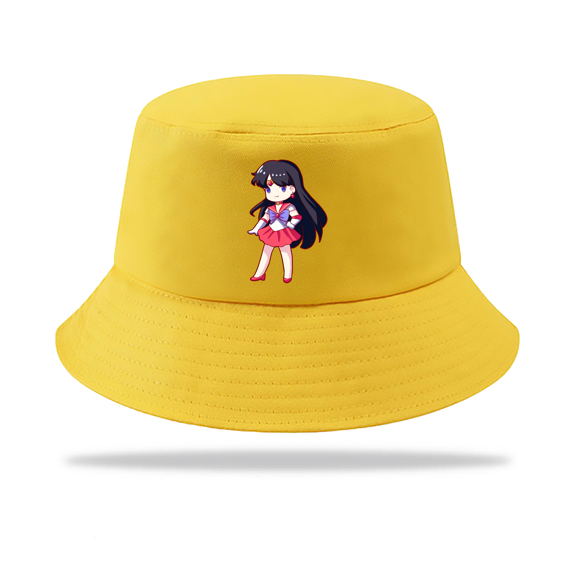 （画像用） 美少女戦士セーラームーン 火野レイ ひの レイ Sailor Moon Hino Rei （セーラーマーズ,Sailor Mars） アウトドア日除けバケットハット